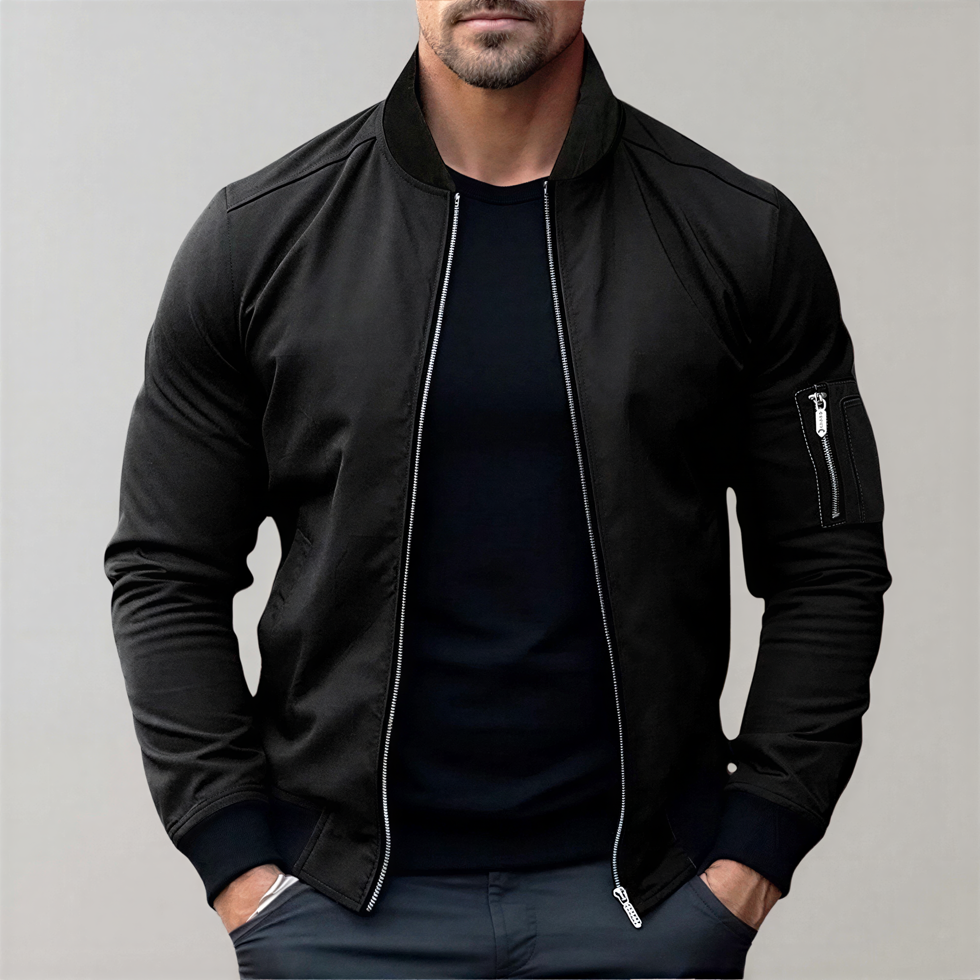 Bomber Friedrich | Stile Contemporaneo con Zip | Casual