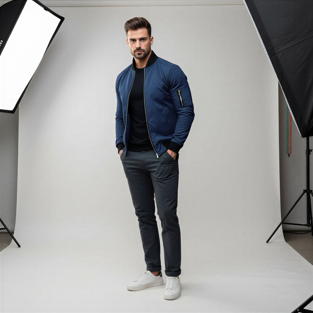 Bomber Friedrich | Stile Contemporaneo con Zip | Casual