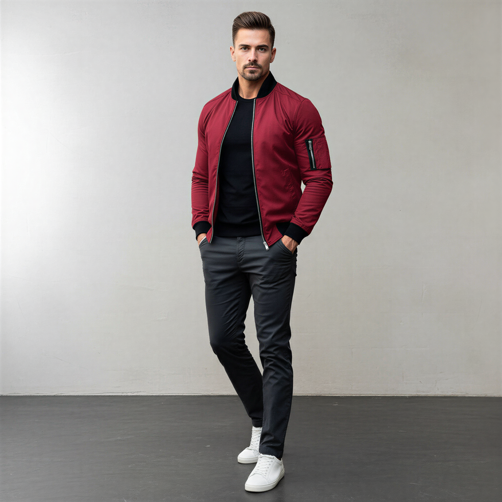Bomber Friedrich | Stile Contemporaneo con Zip | Casual
