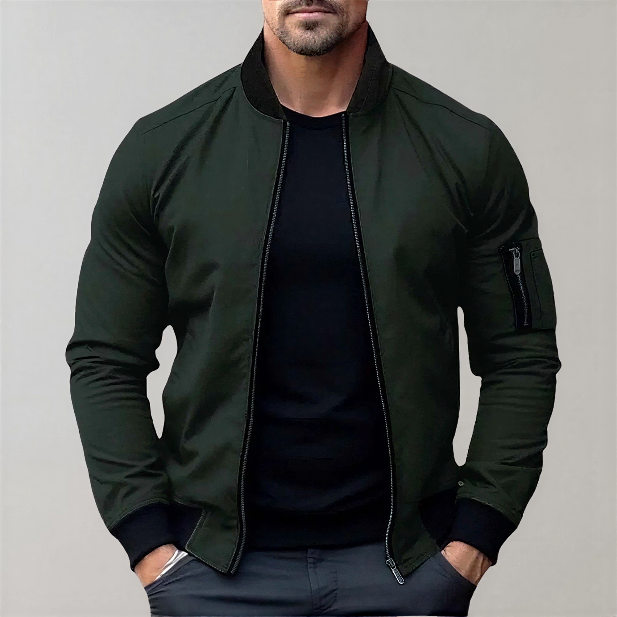 Bomber Friedrich | Stile Contemporaneo con Zip | Casual