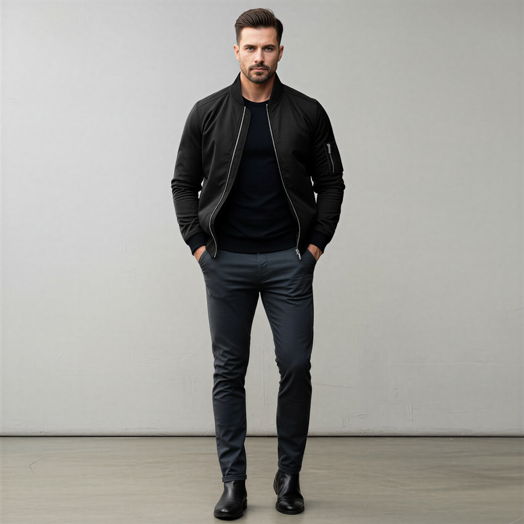 Bomber Friedrich | Stile Contemporaneo con Zip | Casual