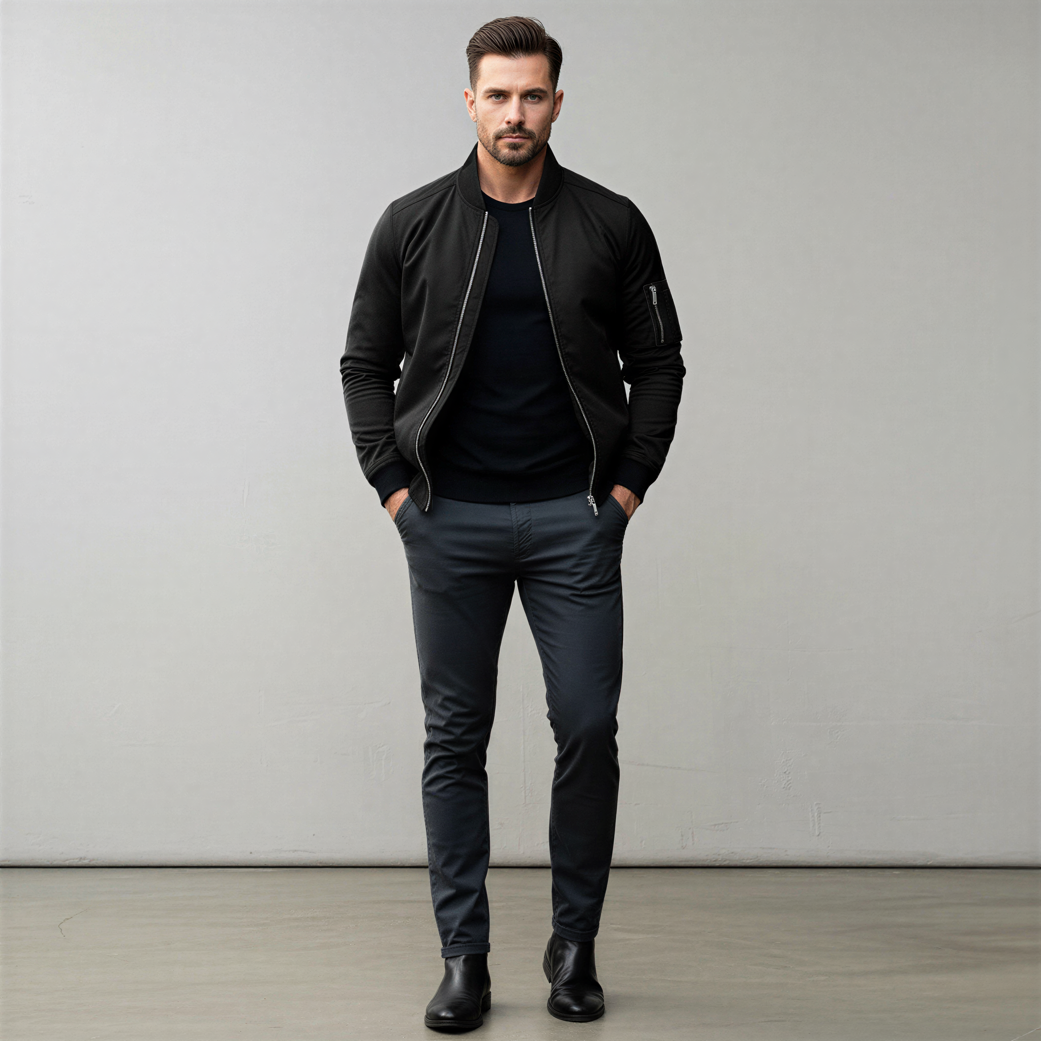 Bomber Friedrich | Stile Contemporaneo con Zip | Casual