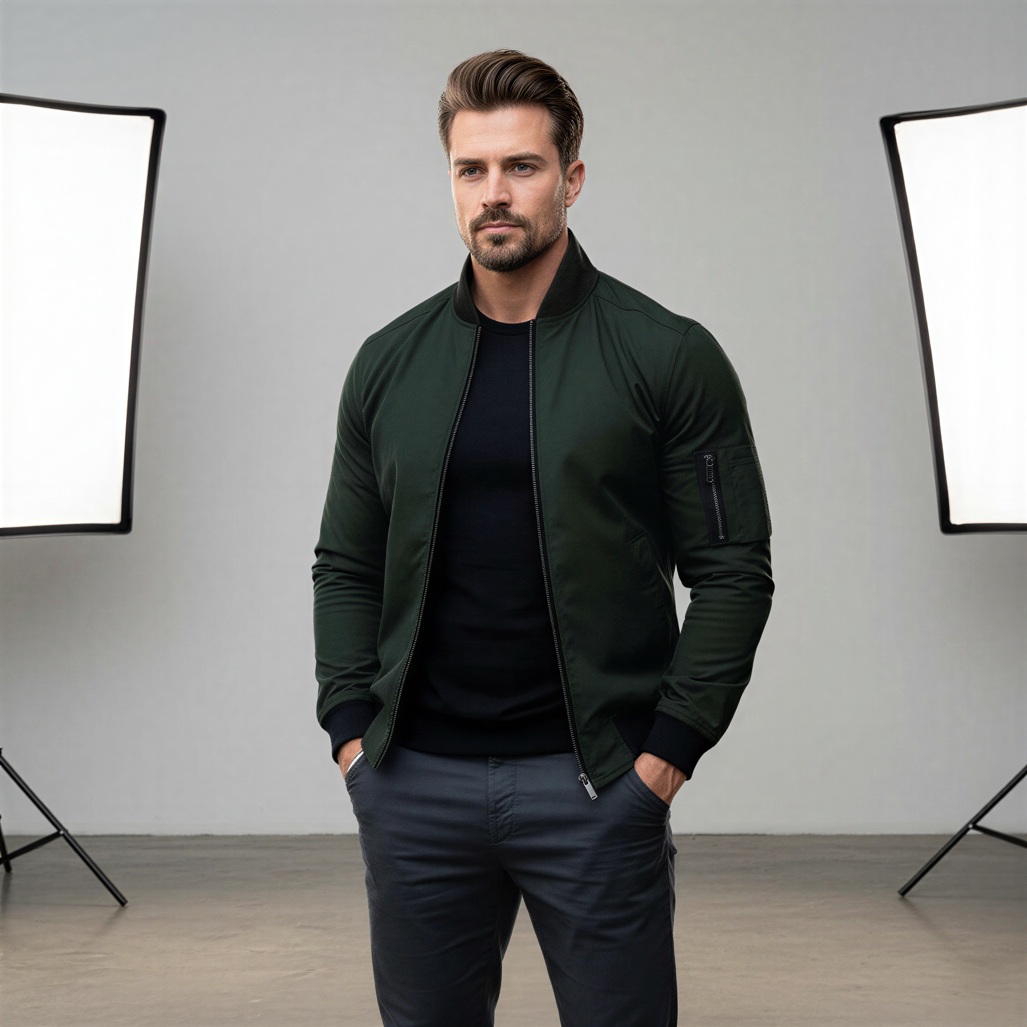 Bomber Friedrich | Stile Contemporaneo con Zip | Casual