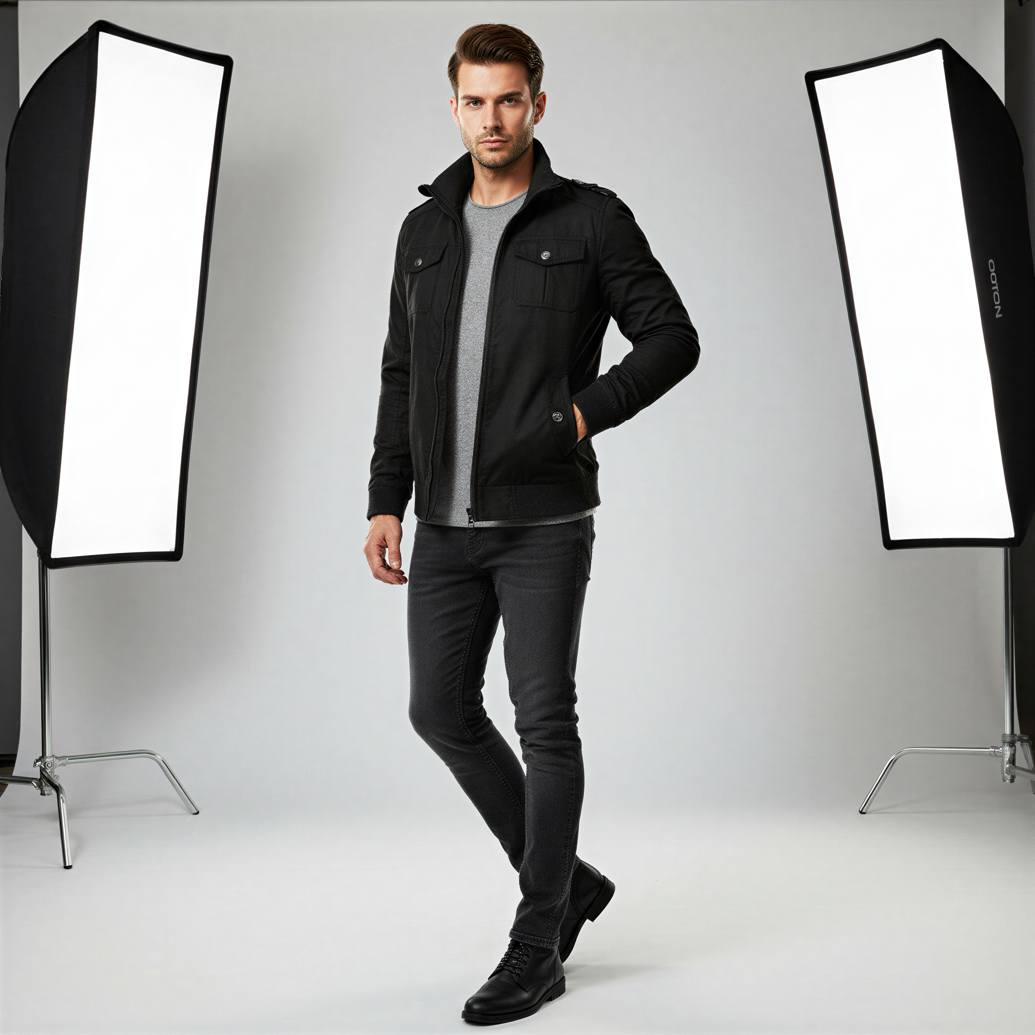 Joey Giacca Bomber Uomo | Stile Militare | Casual