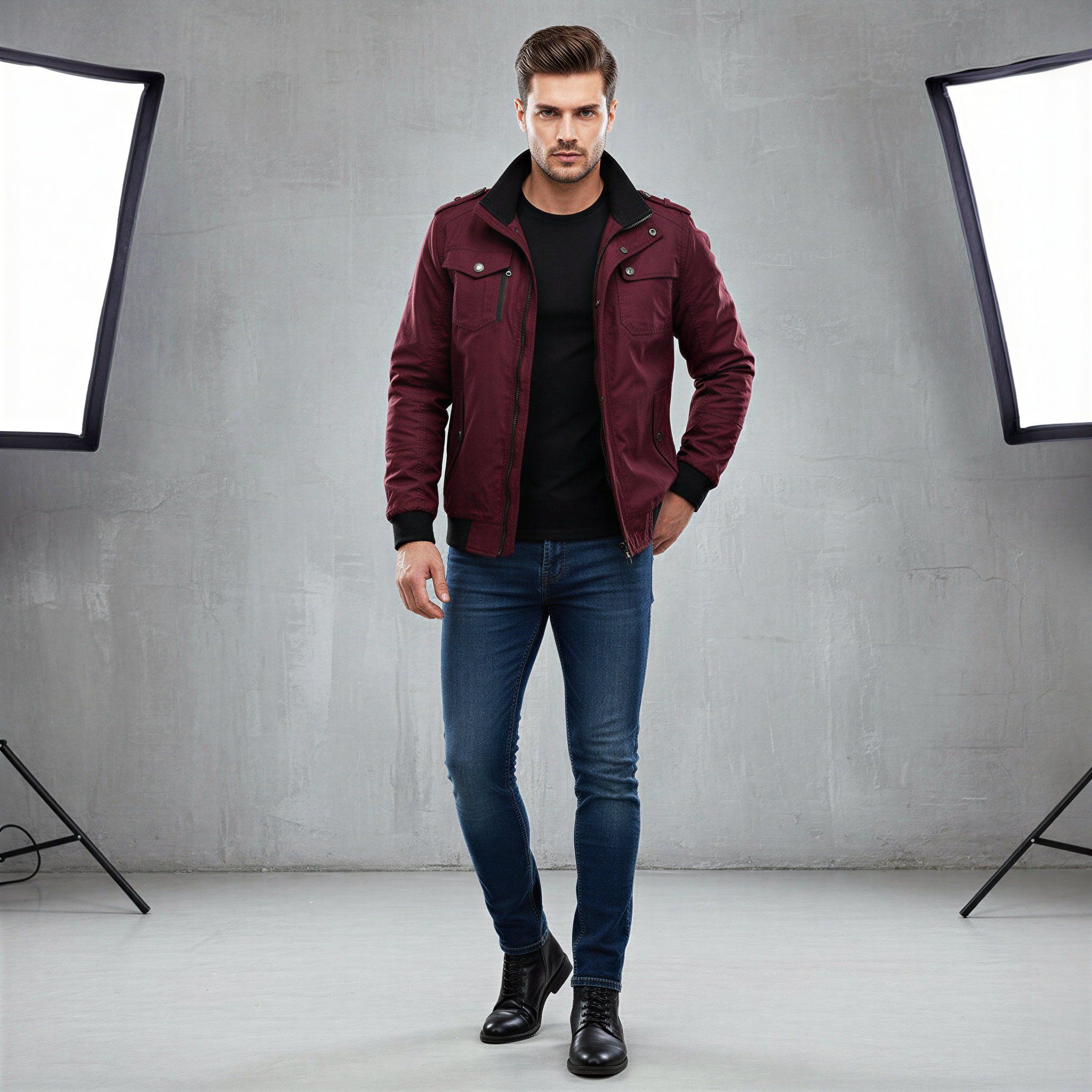 Joey Giacca Bomber Uomo | Stile Militare | Casual