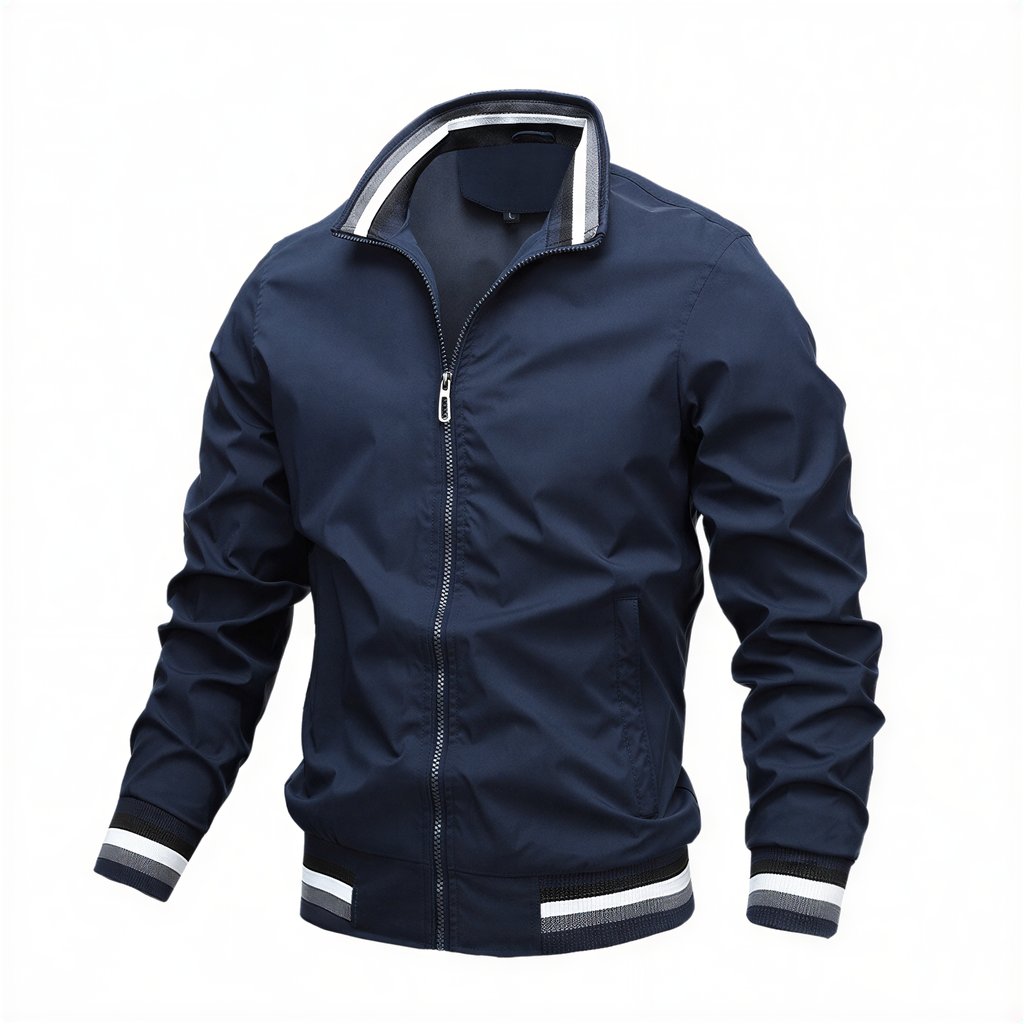Bomber Jakob | Stile Sportivo con Strisce | Mezza Stagione