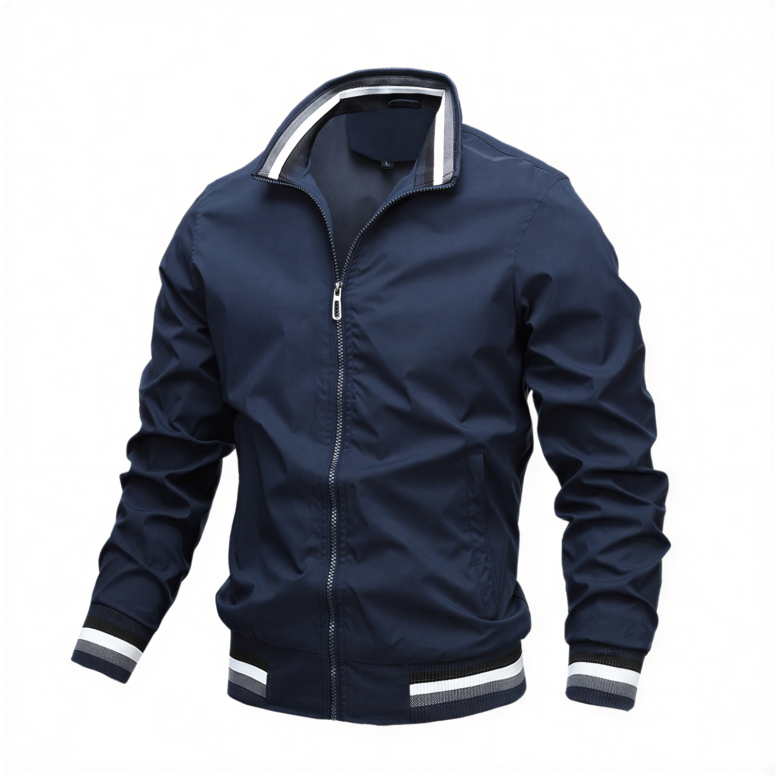 Bomber Jakob | Stile Sportivo con Strisce | Mezza Stagione