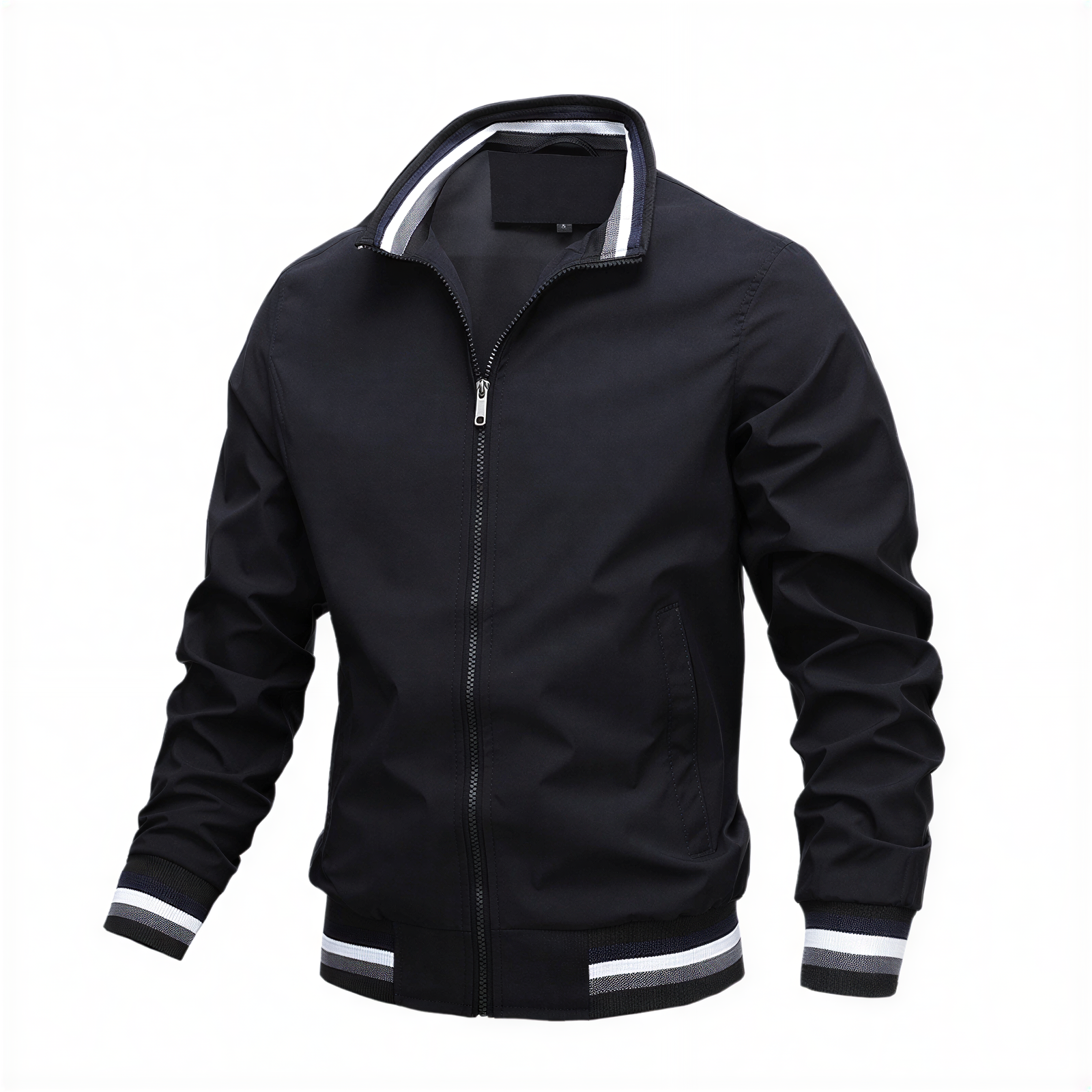 Bomber Jakob | Stile Sportivo con Strisce | Mezza Stagione