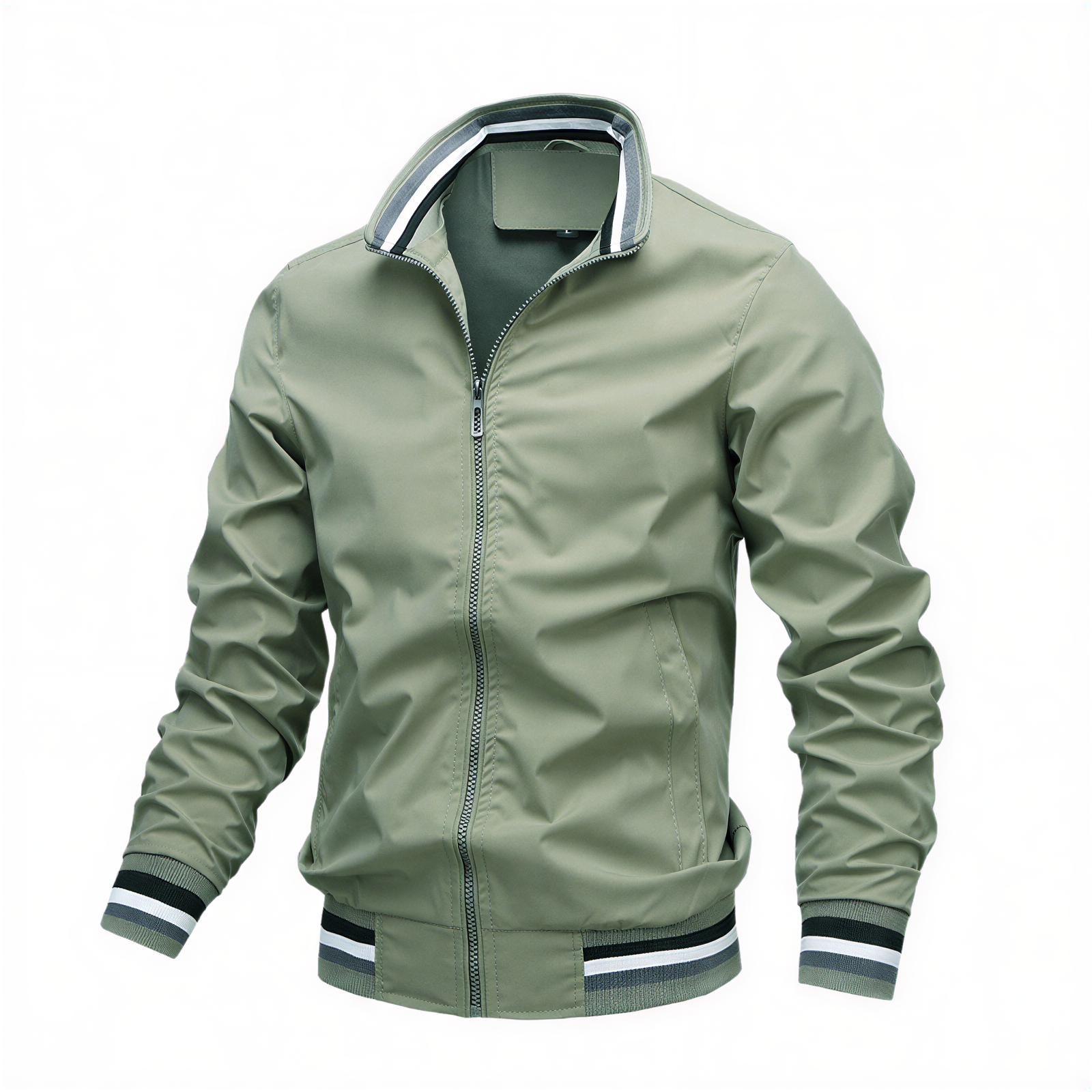 Bomber Jakob | Stile Sportivo con Strisce | Mezza Stagione