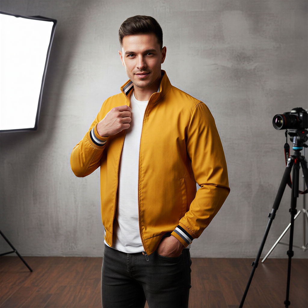 Bomber Jakob | Stile Sportivo con Strisce | Mezza Stagione