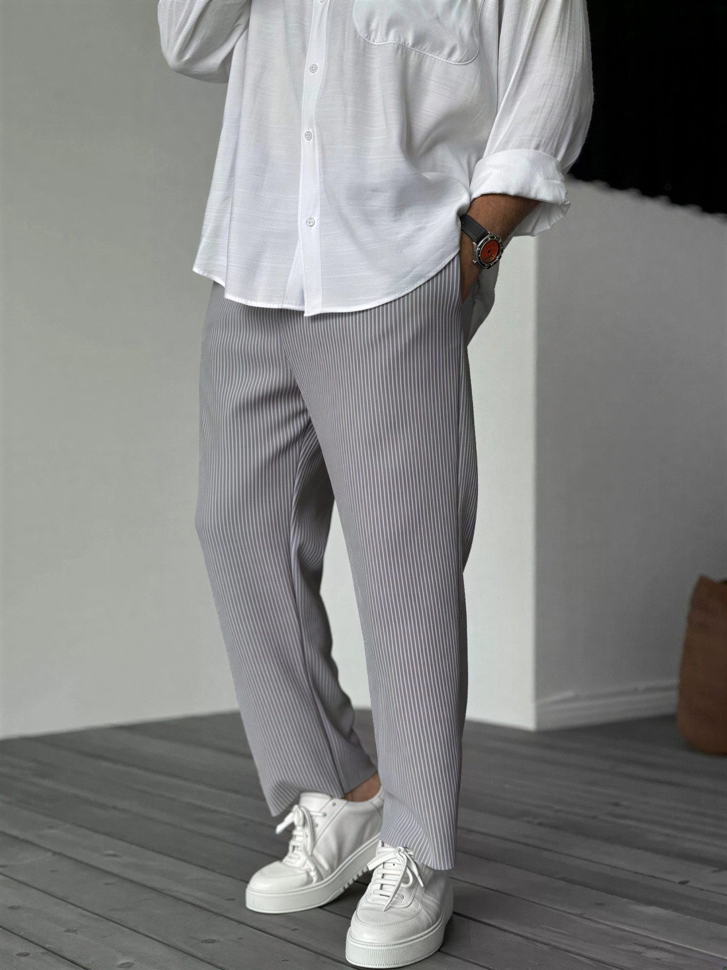 Pantaloni Uomo | Comfort Rilassato | Beige