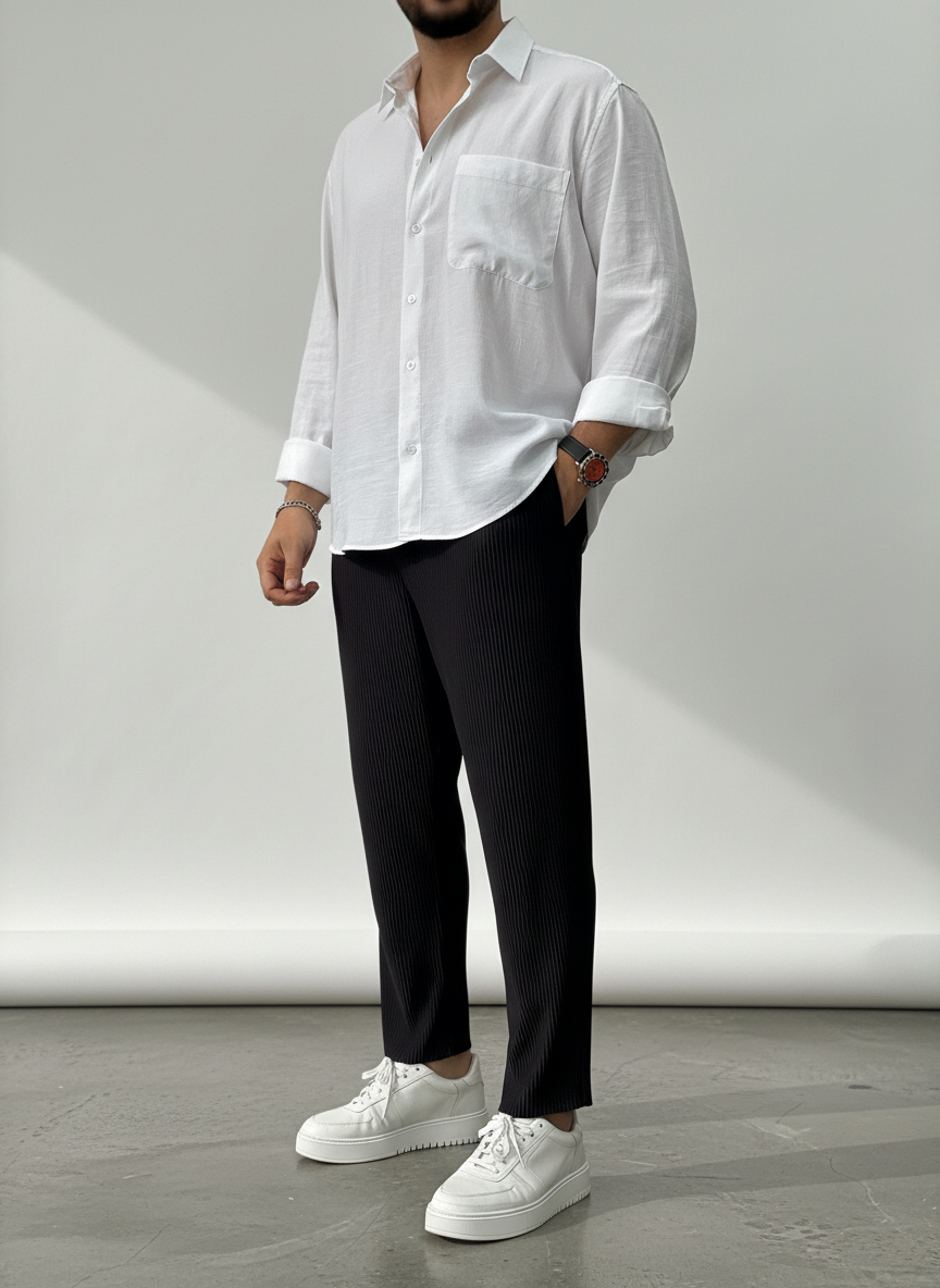 Pantaloni Uomo | Comfort Rilassato | Beige