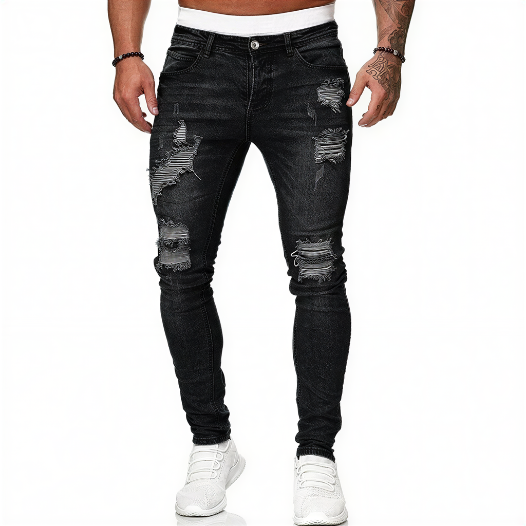 Jeans Skinny Uomo | Denim Distressed | Streetwear