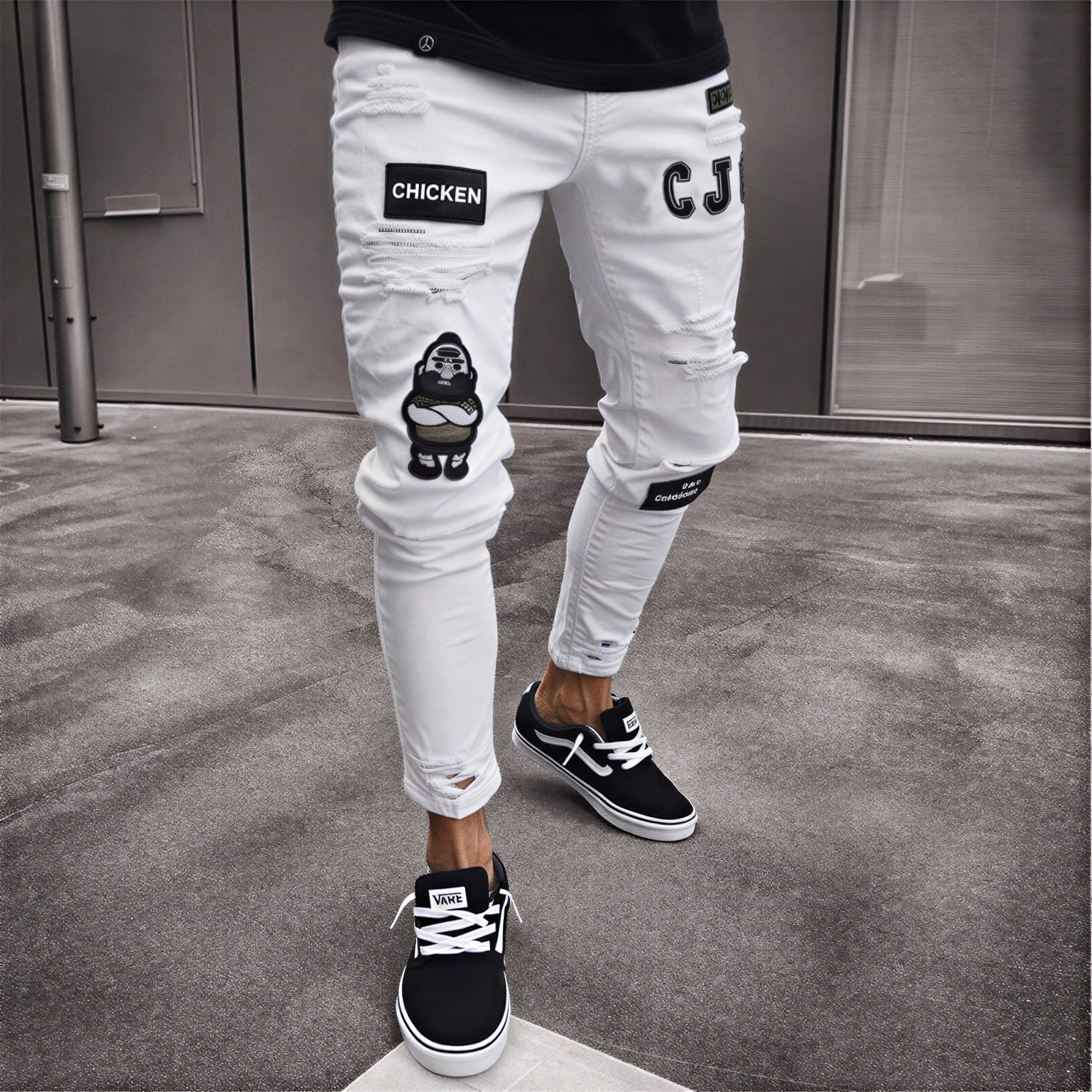 Jeans Skinny Uomo | Denim Strappato | Streetwear