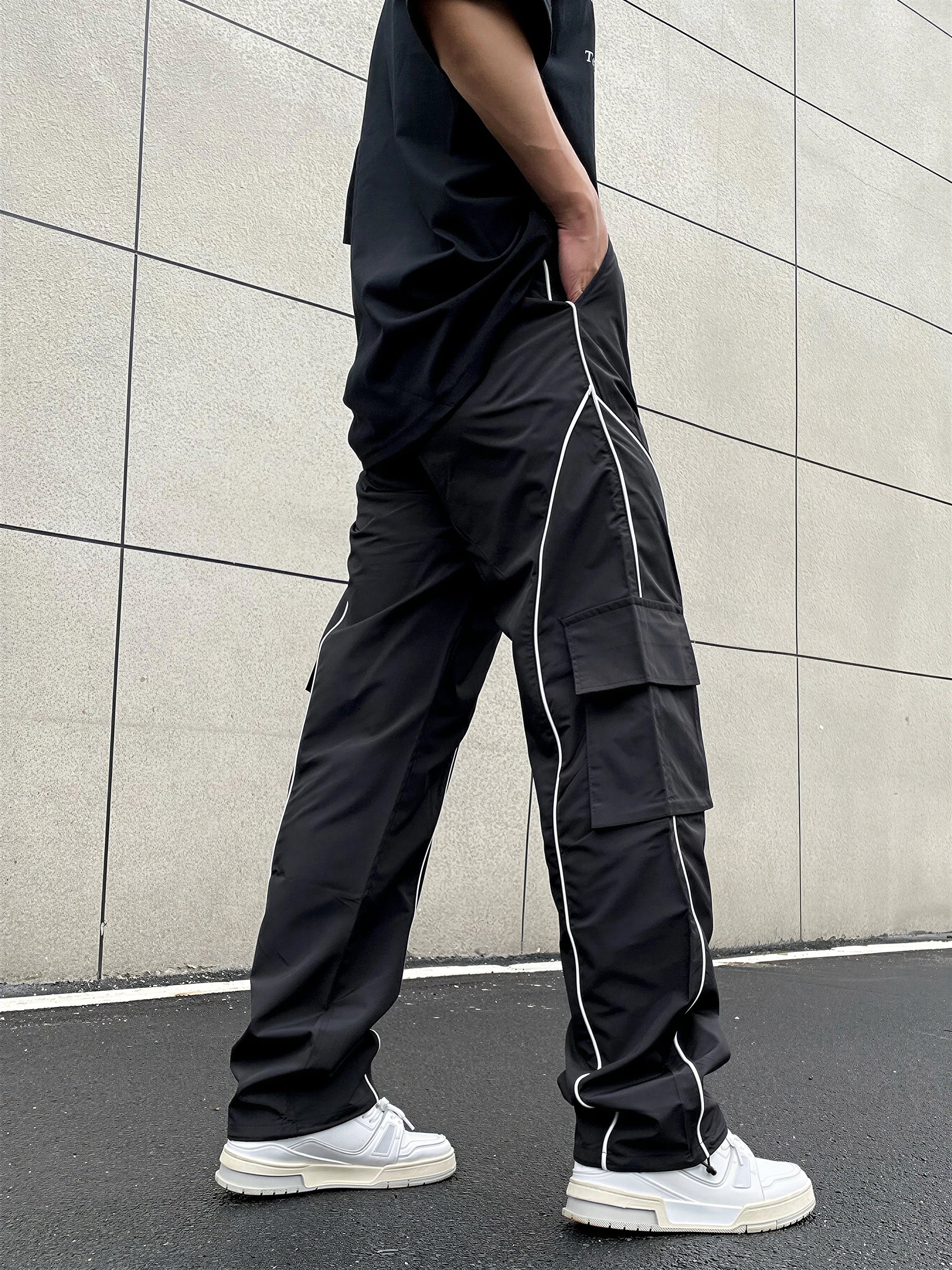 Pantaloni Cargo | Streetwear con Piping | Tutto l'Anno
