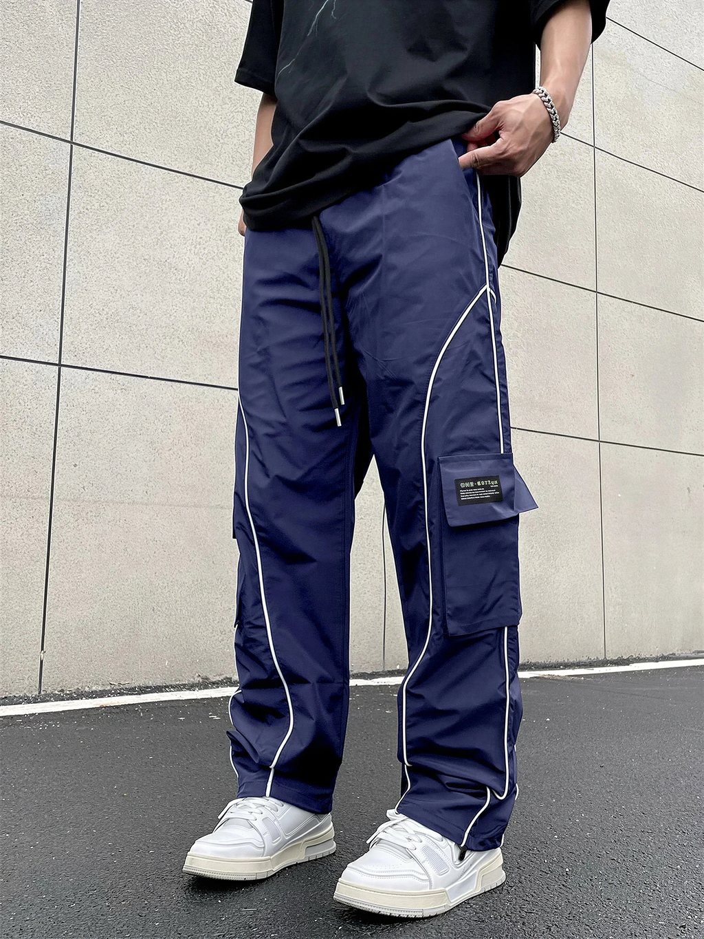 Pantaloni Cargo | Streetwear con Piping | Tutto l'Anno