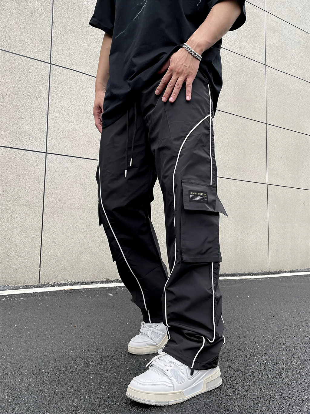 Pantaloni Cargo | Streetwear con Piping | Tutto l'Anno
