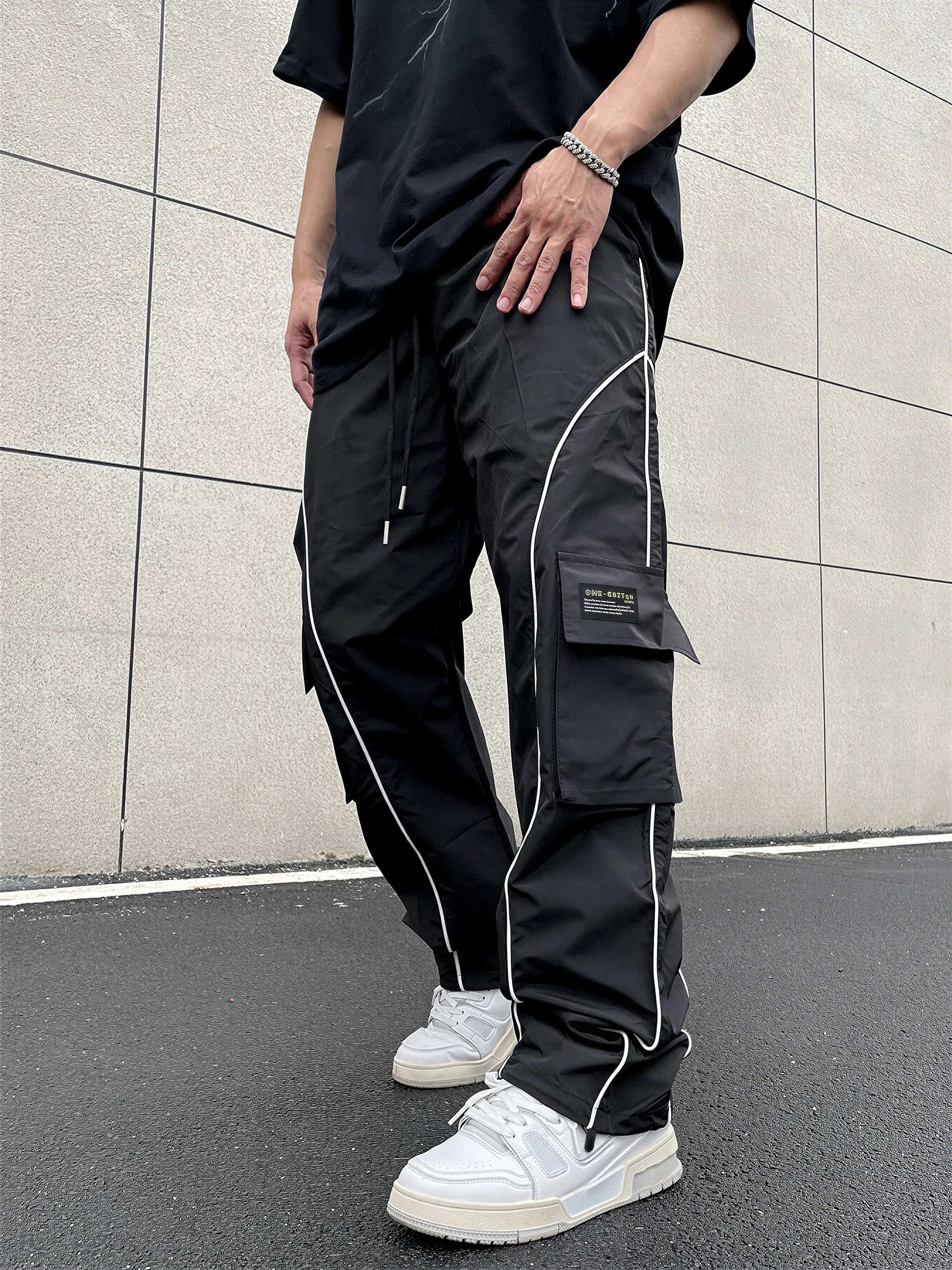 Pantaloni Cargo | Streetwear con Piping | Tutto l'Anno