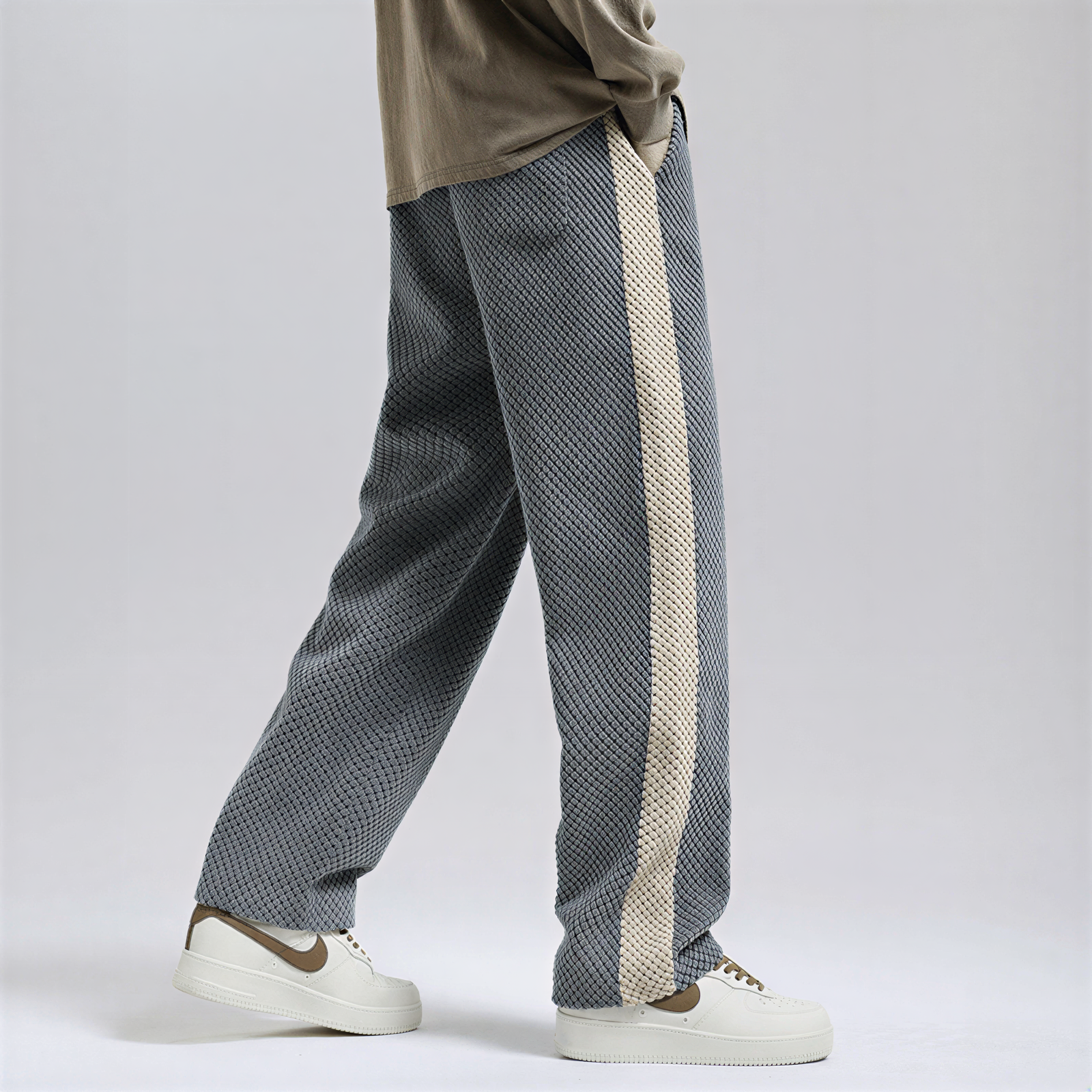 Pantaloni Jogging Uomo | Texture Nido d'Ape | Casual