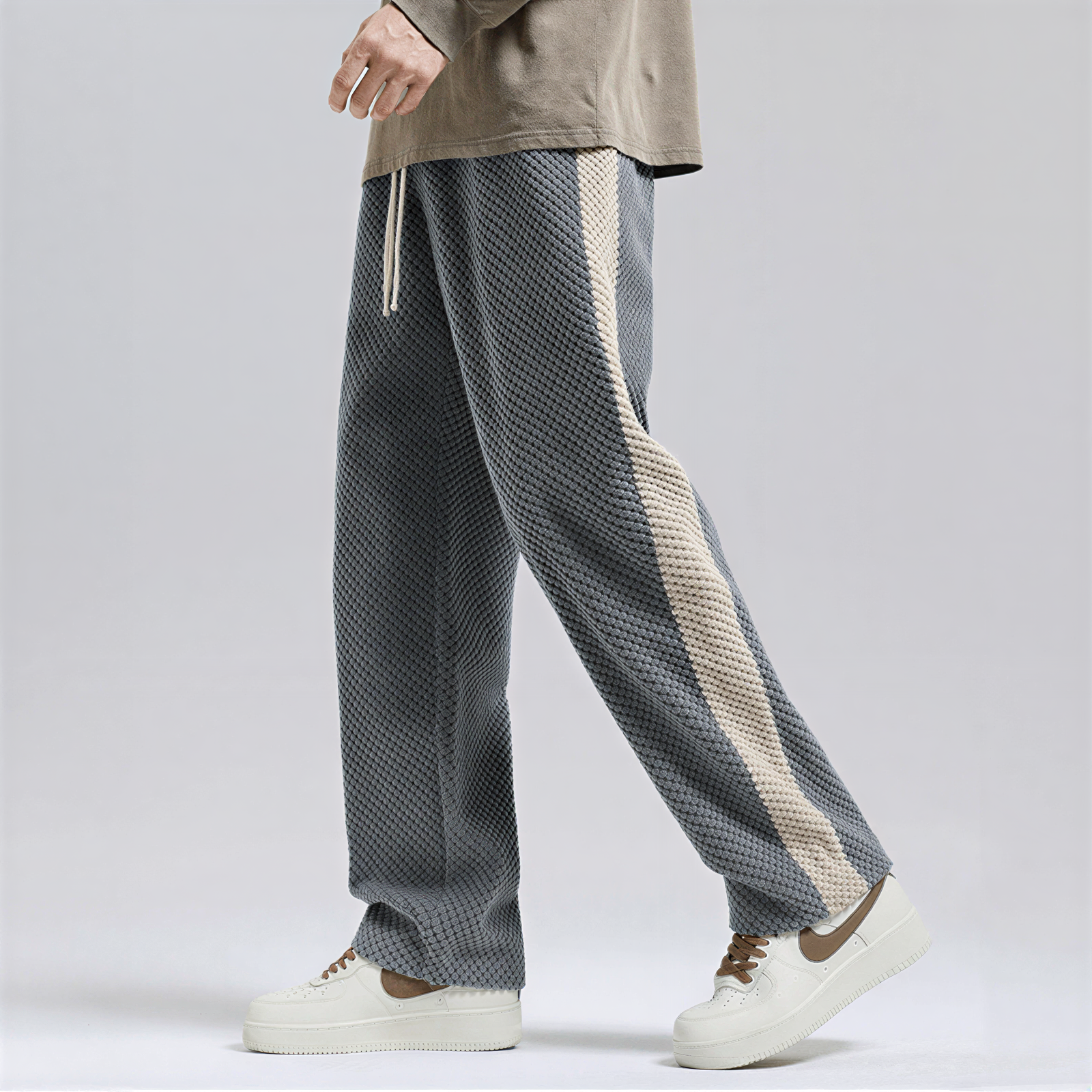 Pantaloni Jogging Uomo | Texture Nido d'Ape | Casual