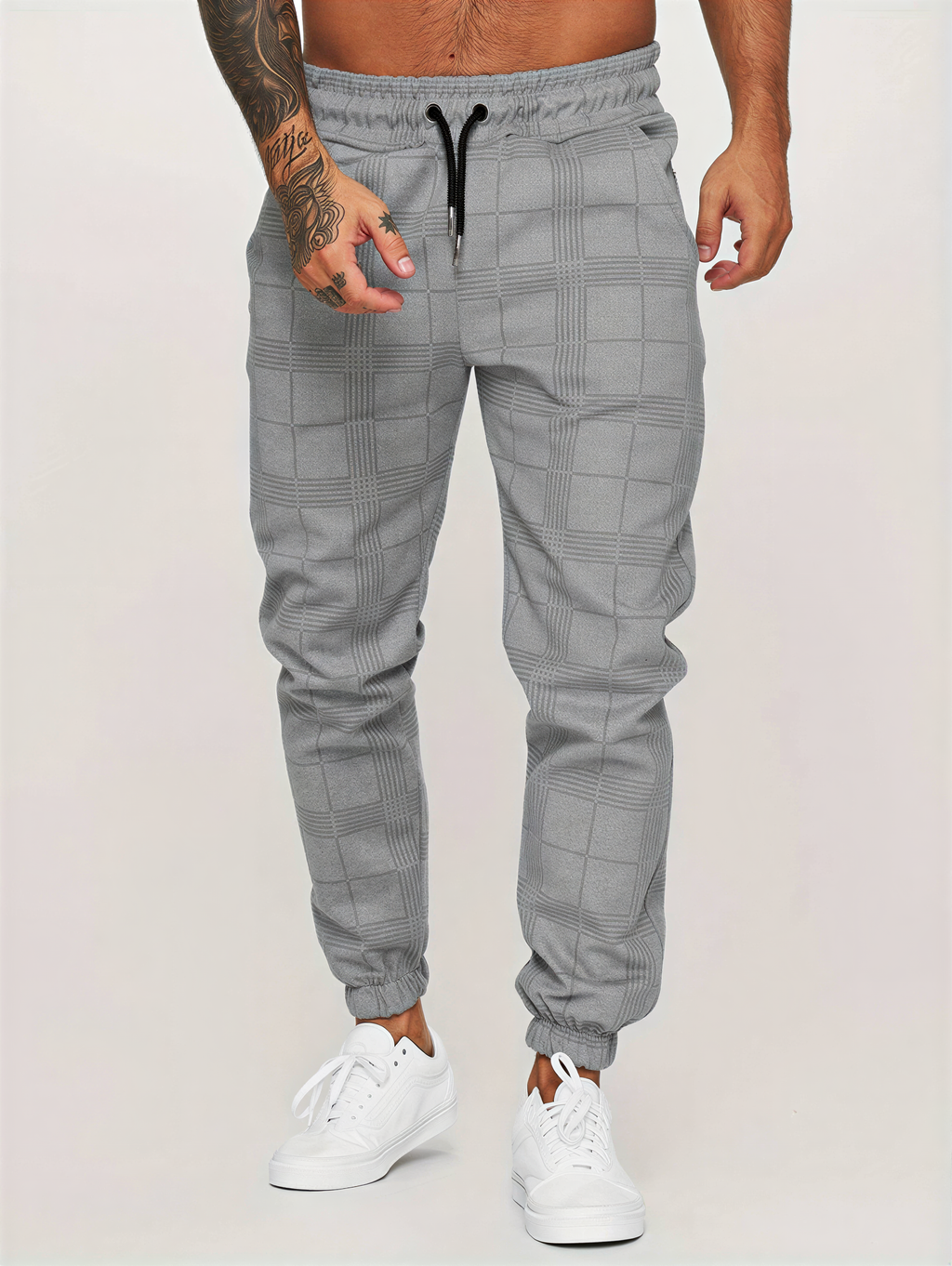 Pantaloni Jogger Uomo | Quadri Casual | Tutto l'Anno