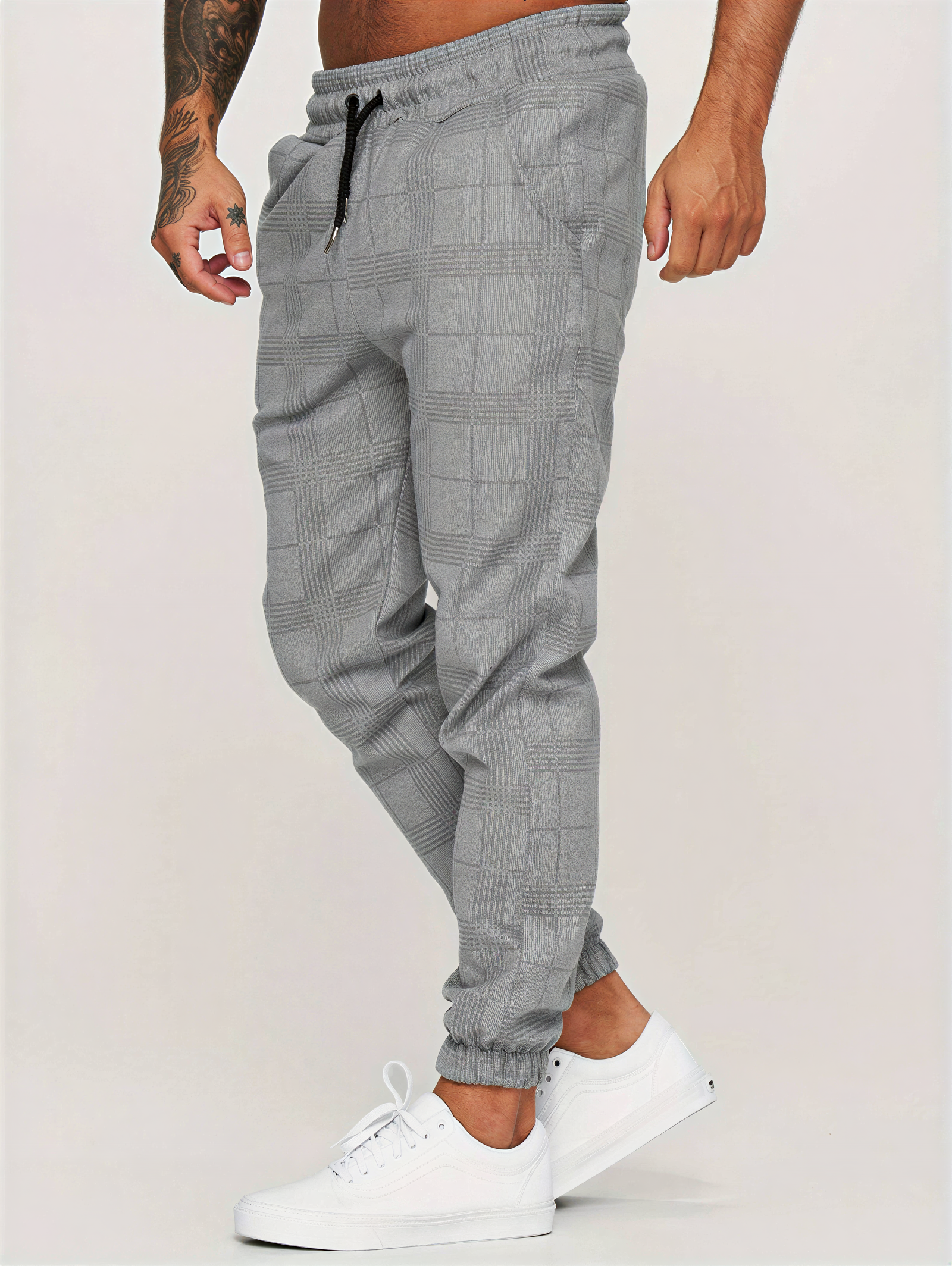 Pantaloni Jogger Uomo | Quadri Casual | Tutto l'Anno