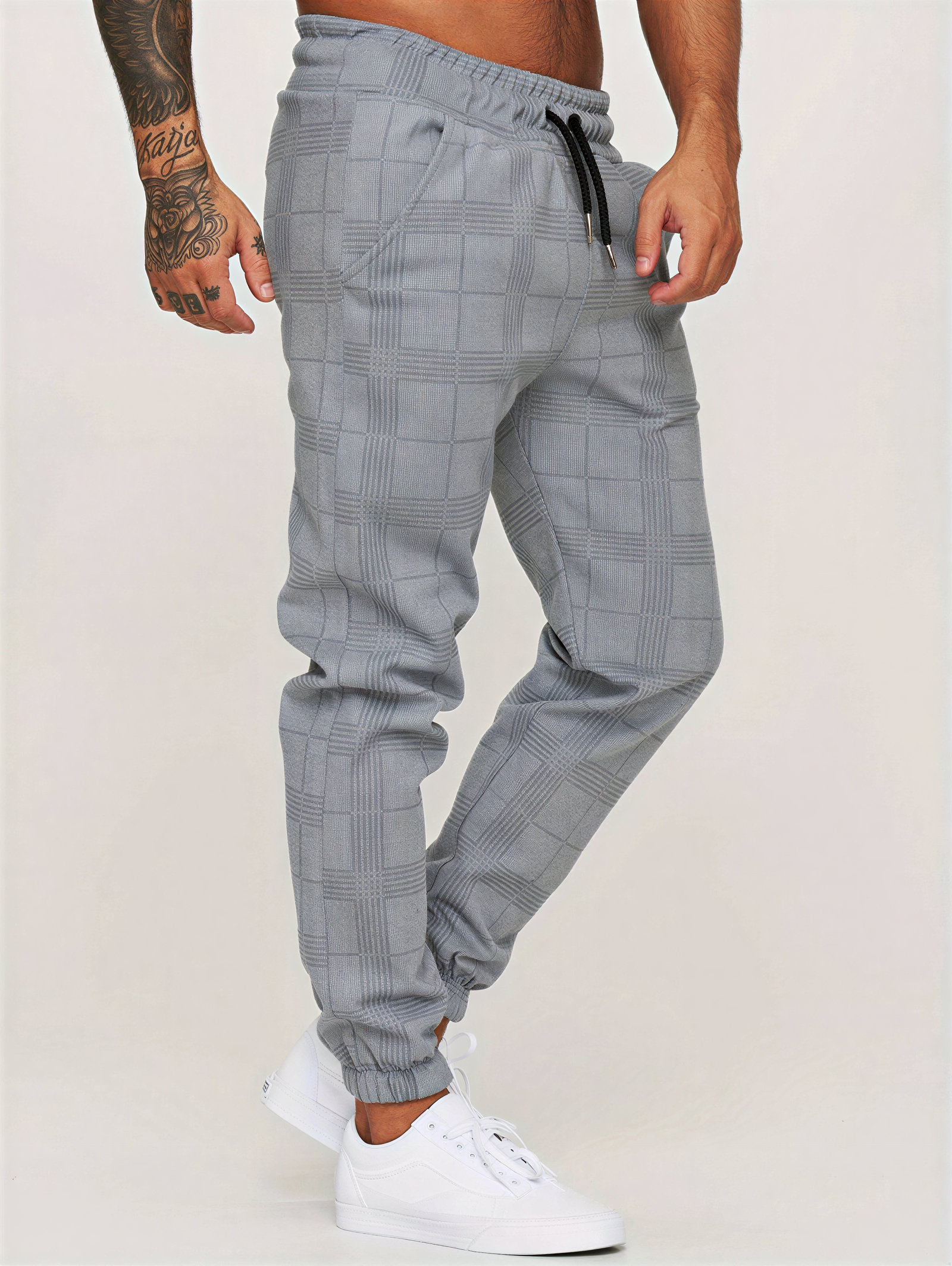 Pantaloni Jogger Uomo | Quadri Casual | Tutto l'Anno