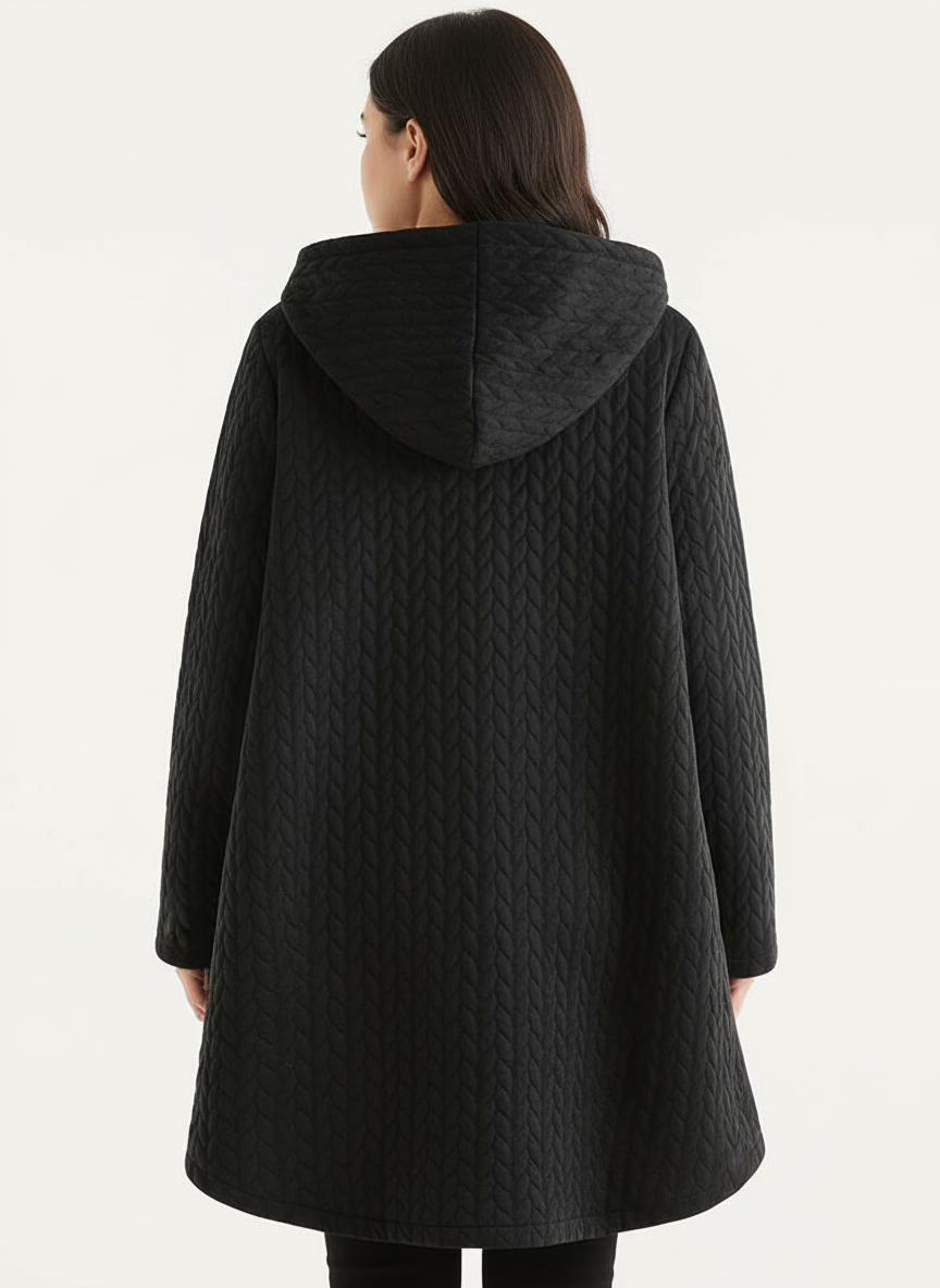 Giacca Trapuntata con Bottoni Effetto Legno | Casual