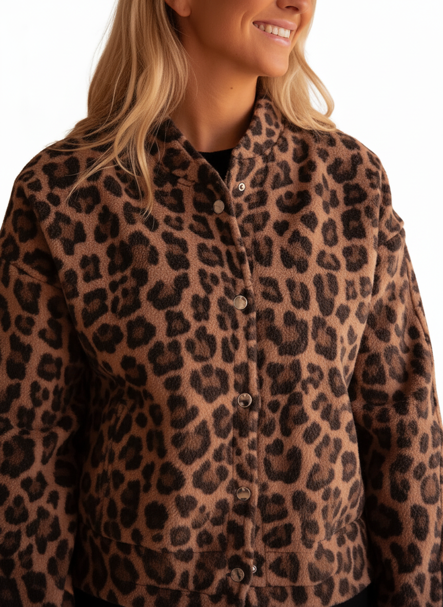 Giacca Bomber Leopardata | Stile Audace | Donna