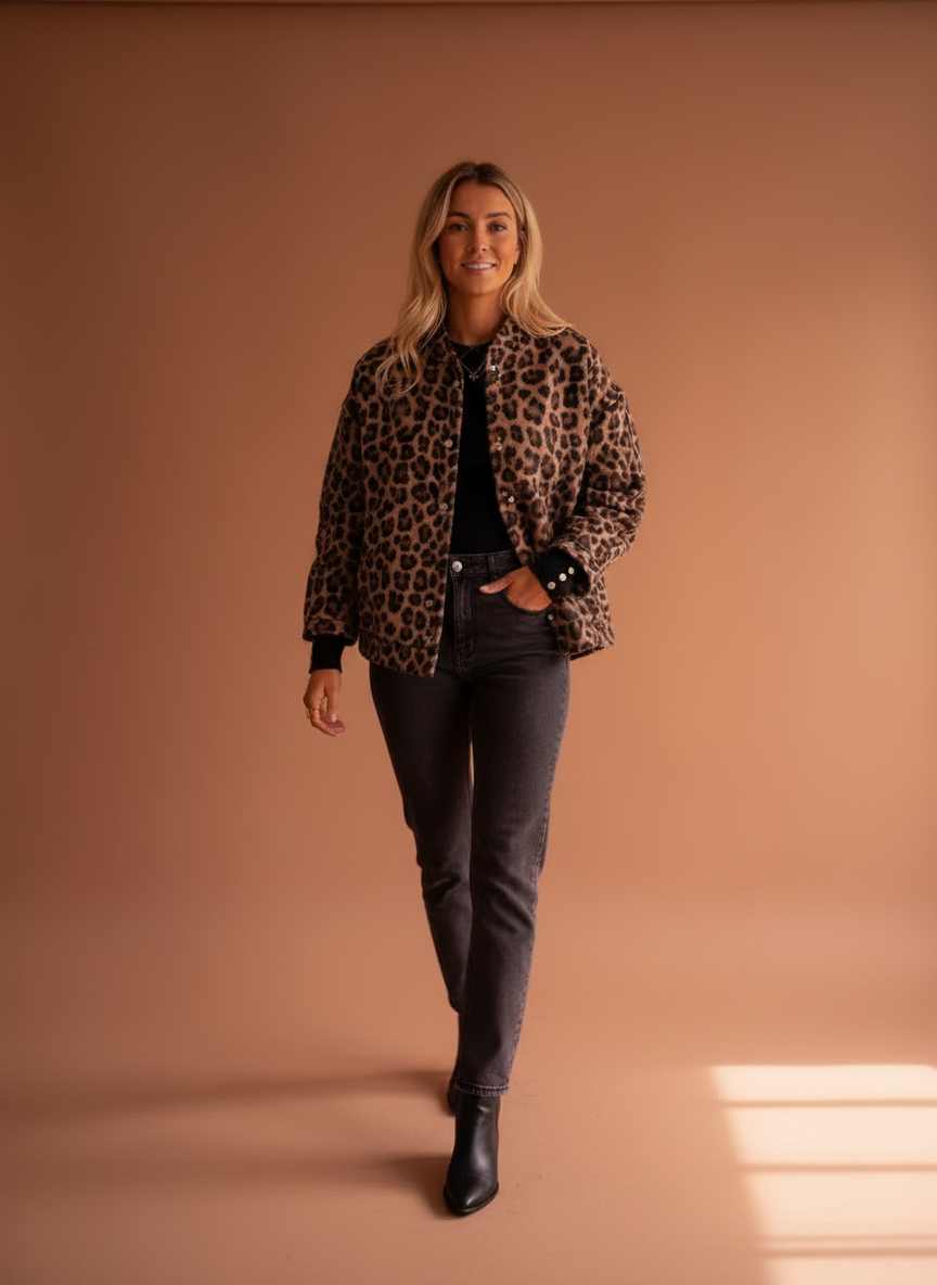 Giacca Bomber Leopardata | Stile Audace | Donna