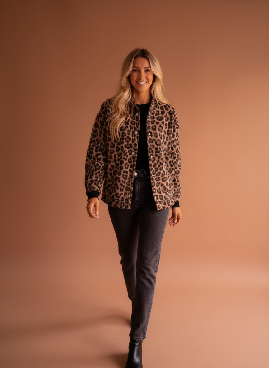 Giacca Bomber Leopardata | Stile Audace | Donna