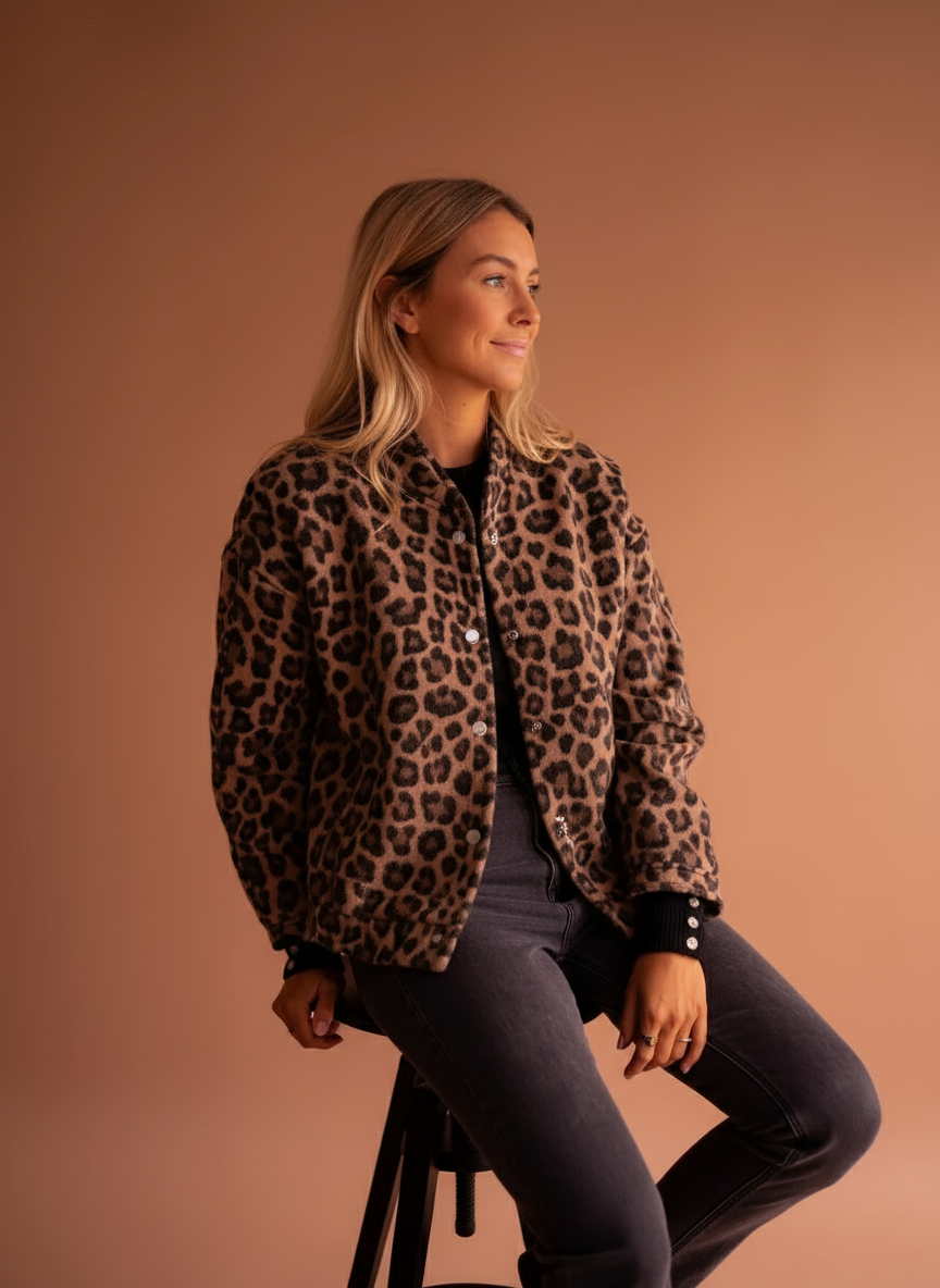 Giacca Bomber Leopardata | Stile Audace | Donna