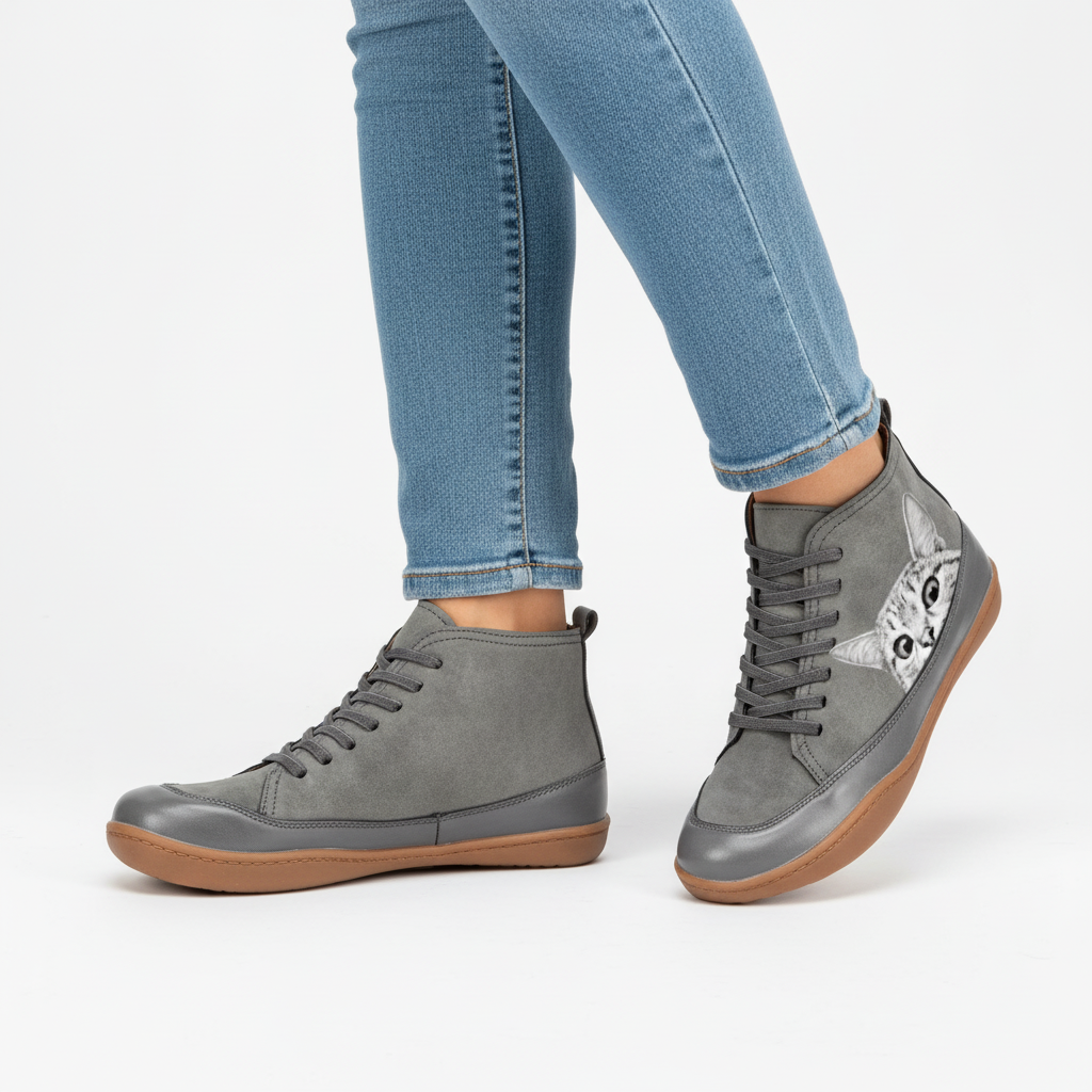 Sneakers Donna | Stivaletto con Gatto | Casual