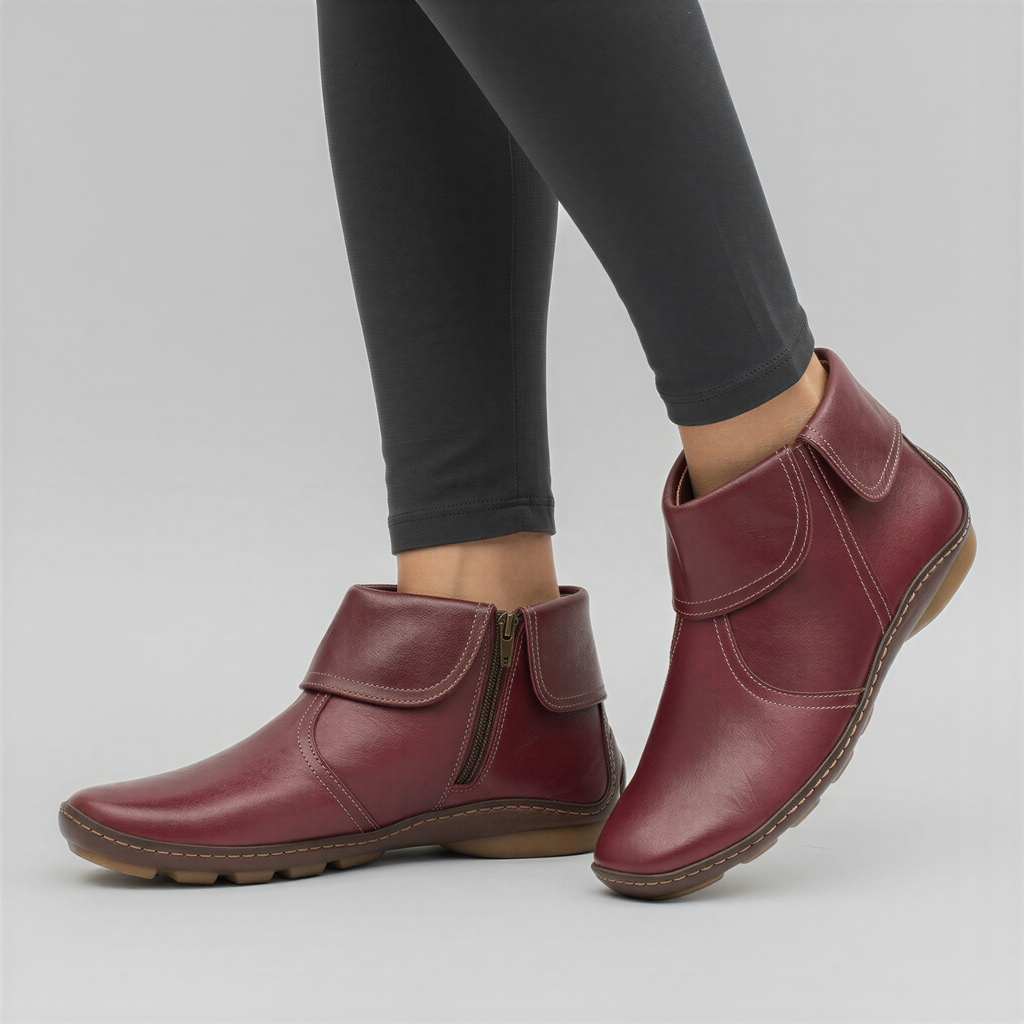 Stivaletti in Pelle | Zip Laterale | Casual