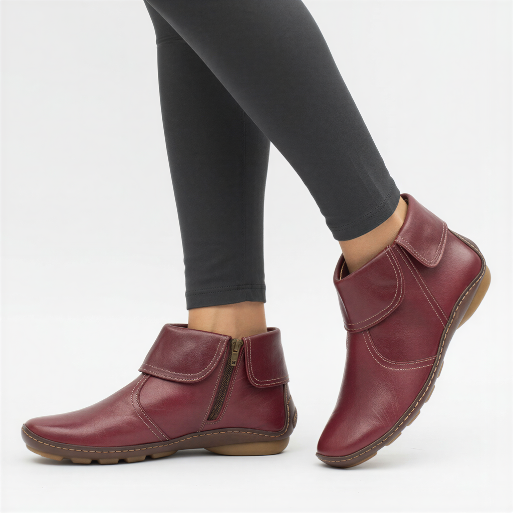 Stivaletti in Pelle | Zip Laterale | Casual