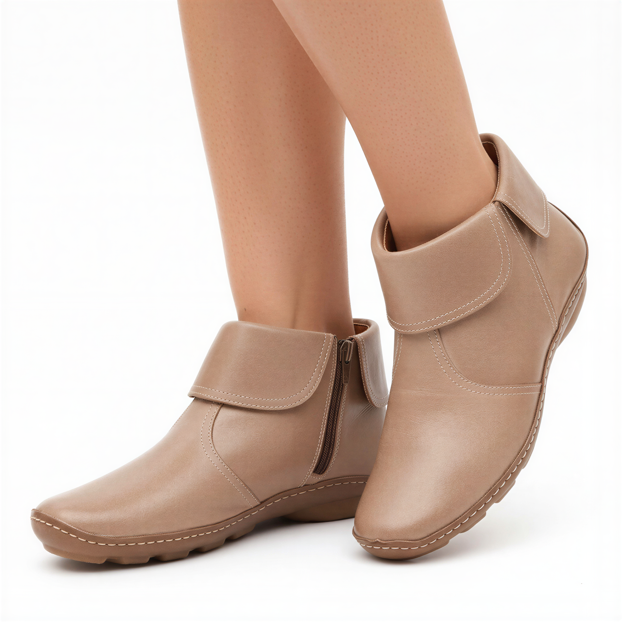 Stivaletti in Pelle | Zip Laterale | Casual