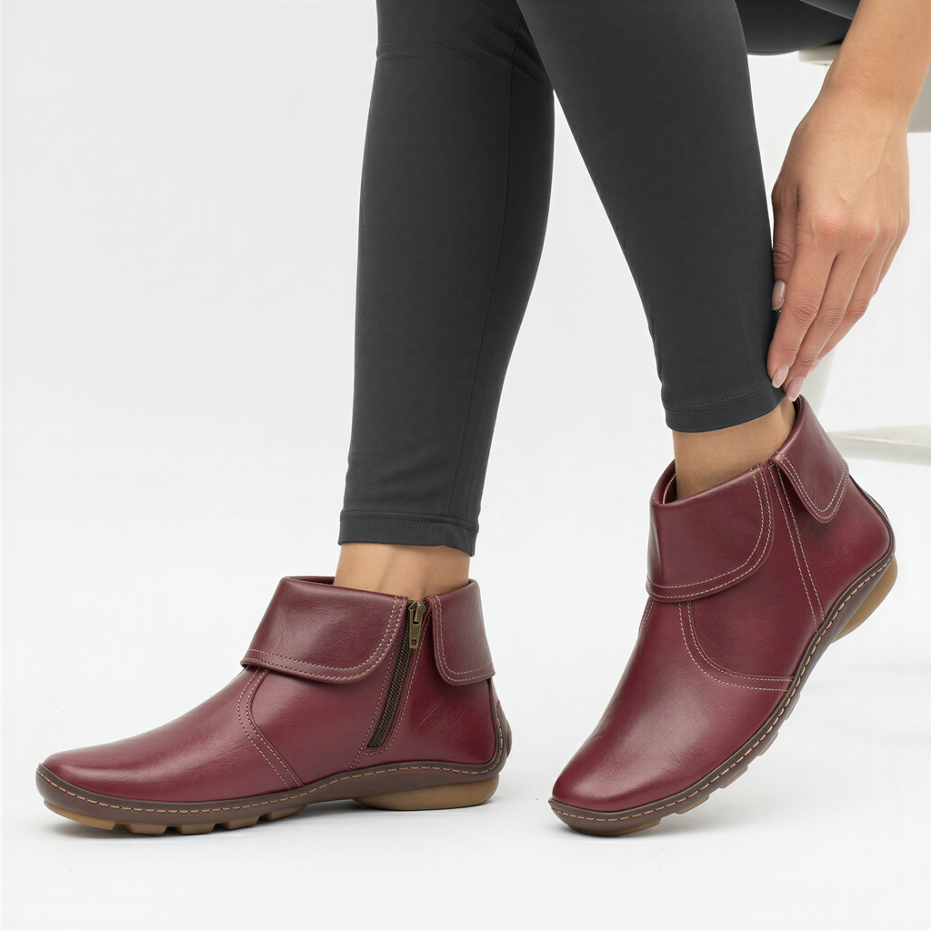 Stivaletti in Pelle | Zip Laterale | Casual