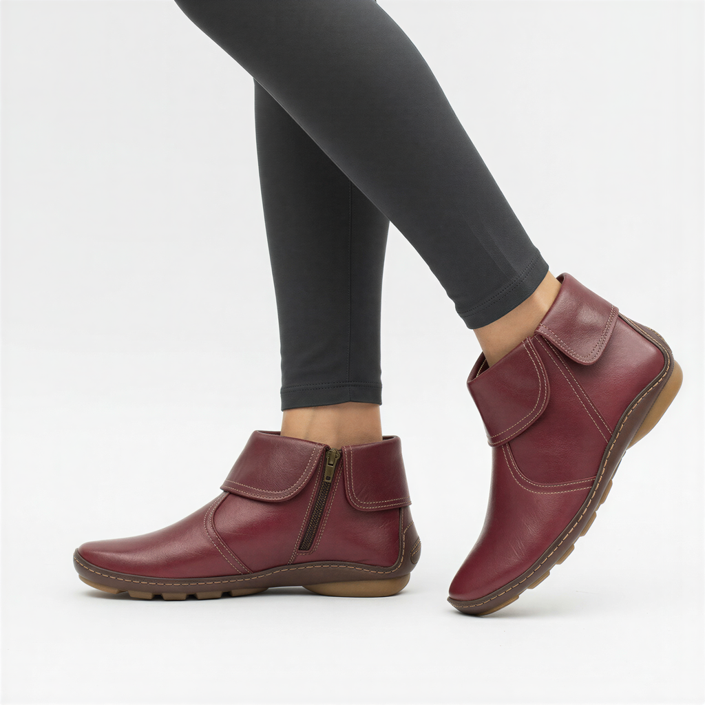 Stivaletti in Pelle | Zip Laterale | Casual