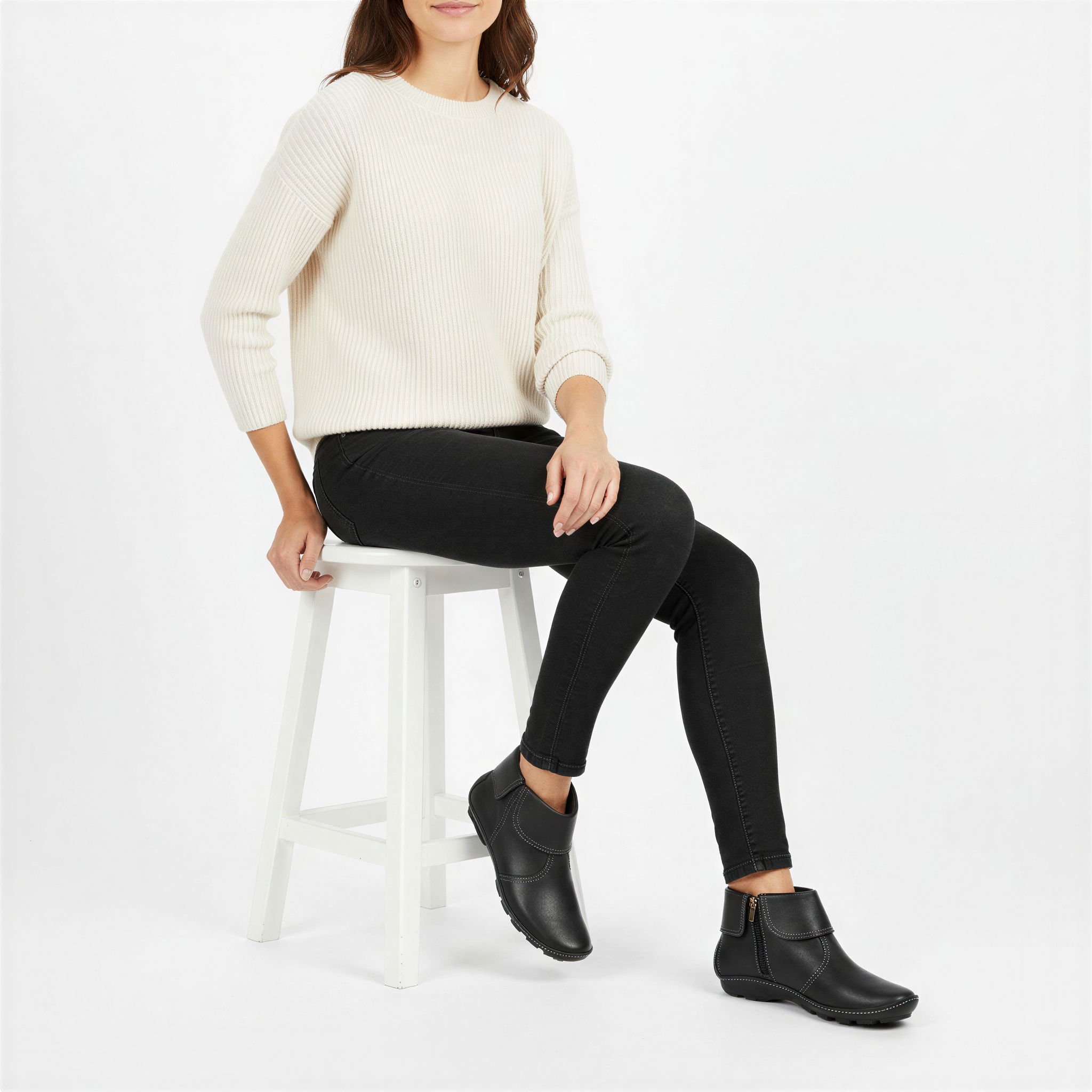 Stivaletti in Pelle | Zip Laterale | Casual