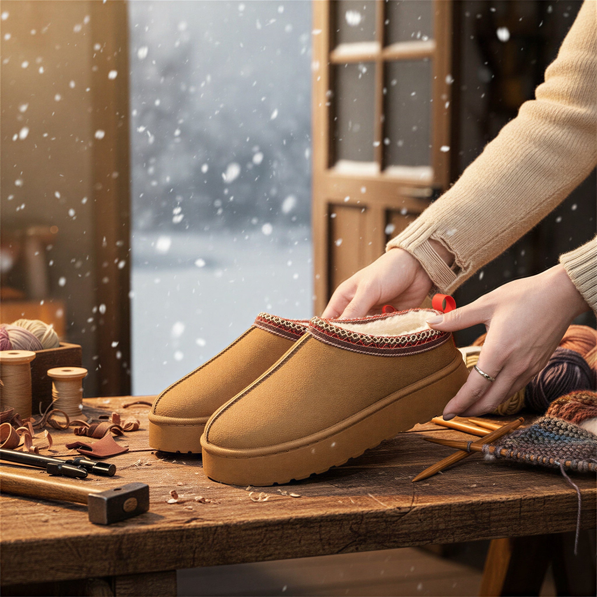 Sabot Lena | Morbidi con Fodera in Ecopelliccia | Casual