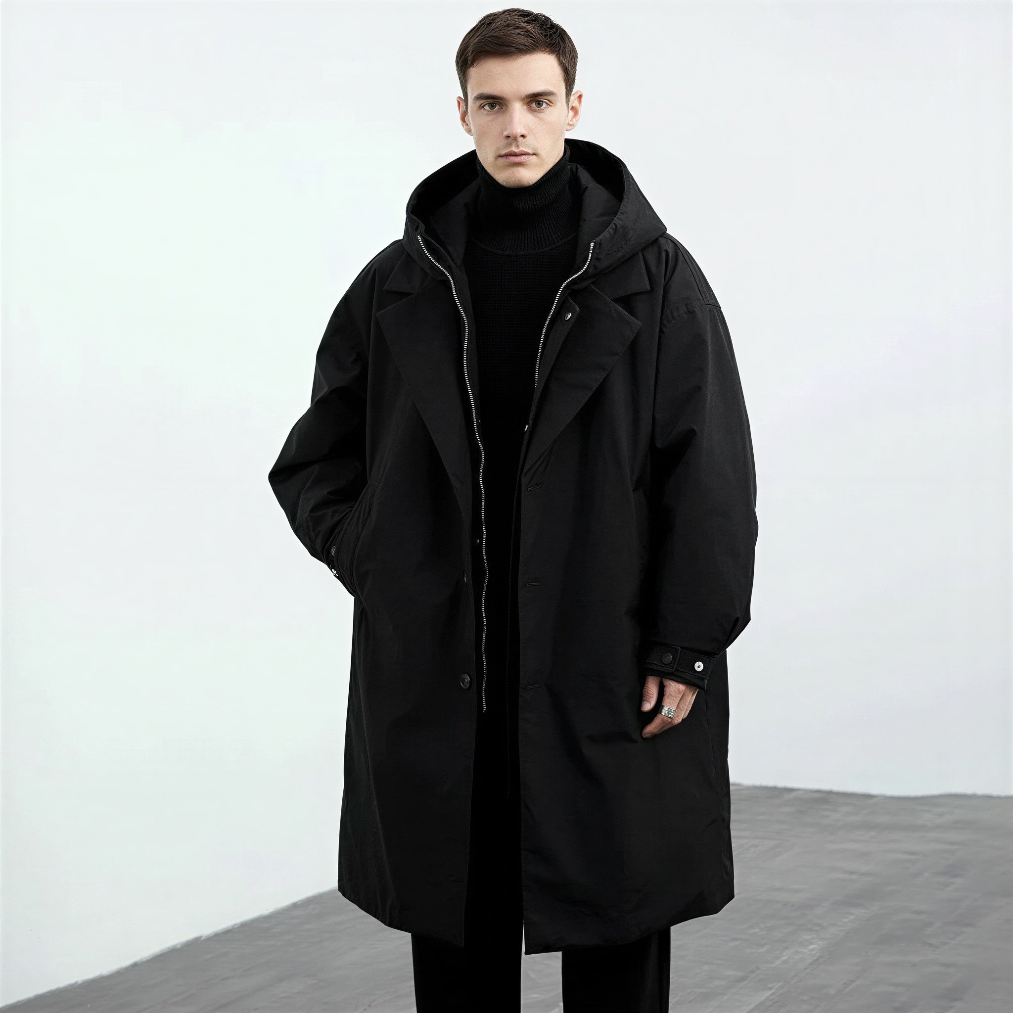 Cappotto Flavio con Cappuccio | Eleganza Moderna