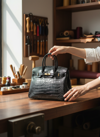 Isla | Borsa Tote Strutturata con Stampa Coccodrillo