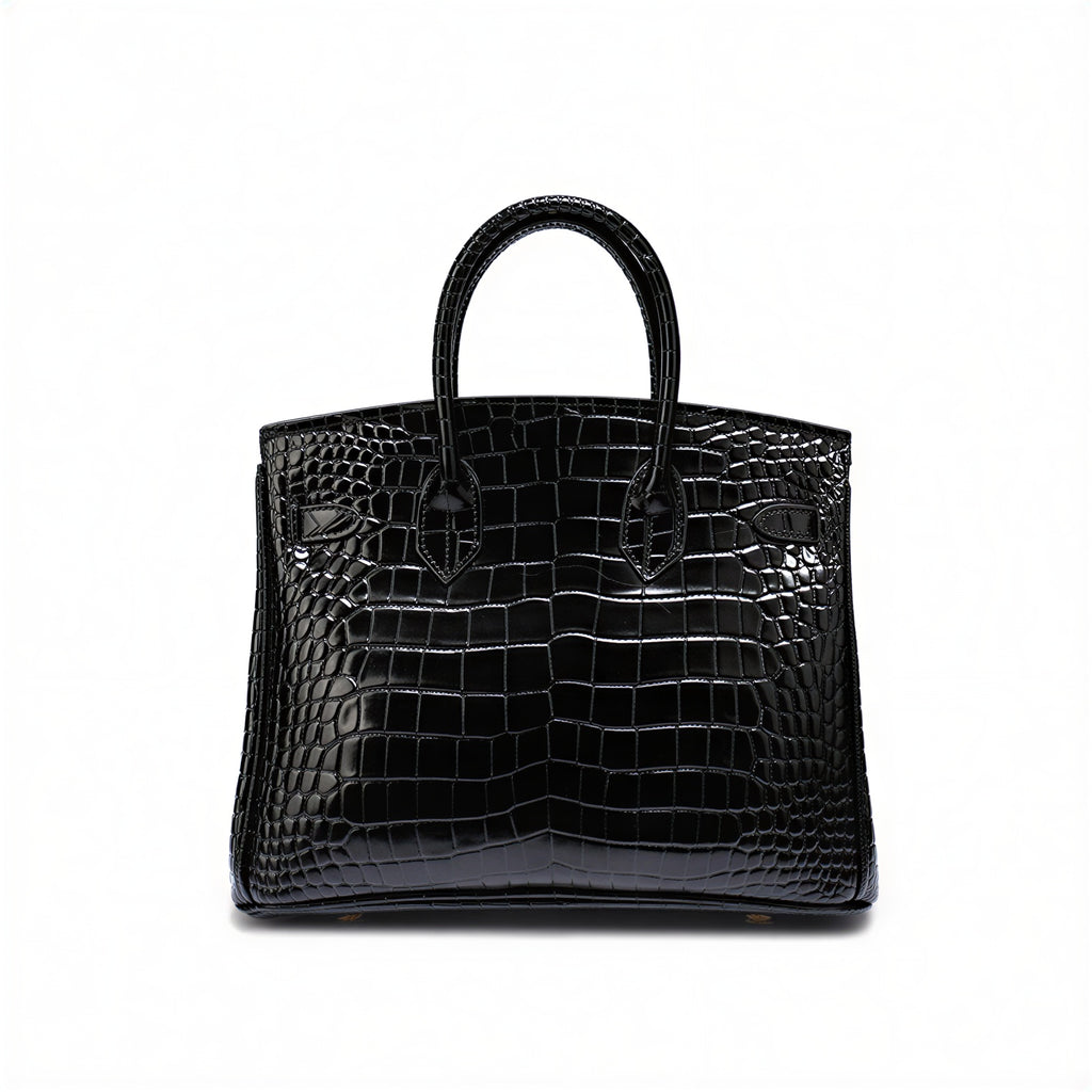 Isla | Borsa Tote Strutturata con Stampa Coccodrillo