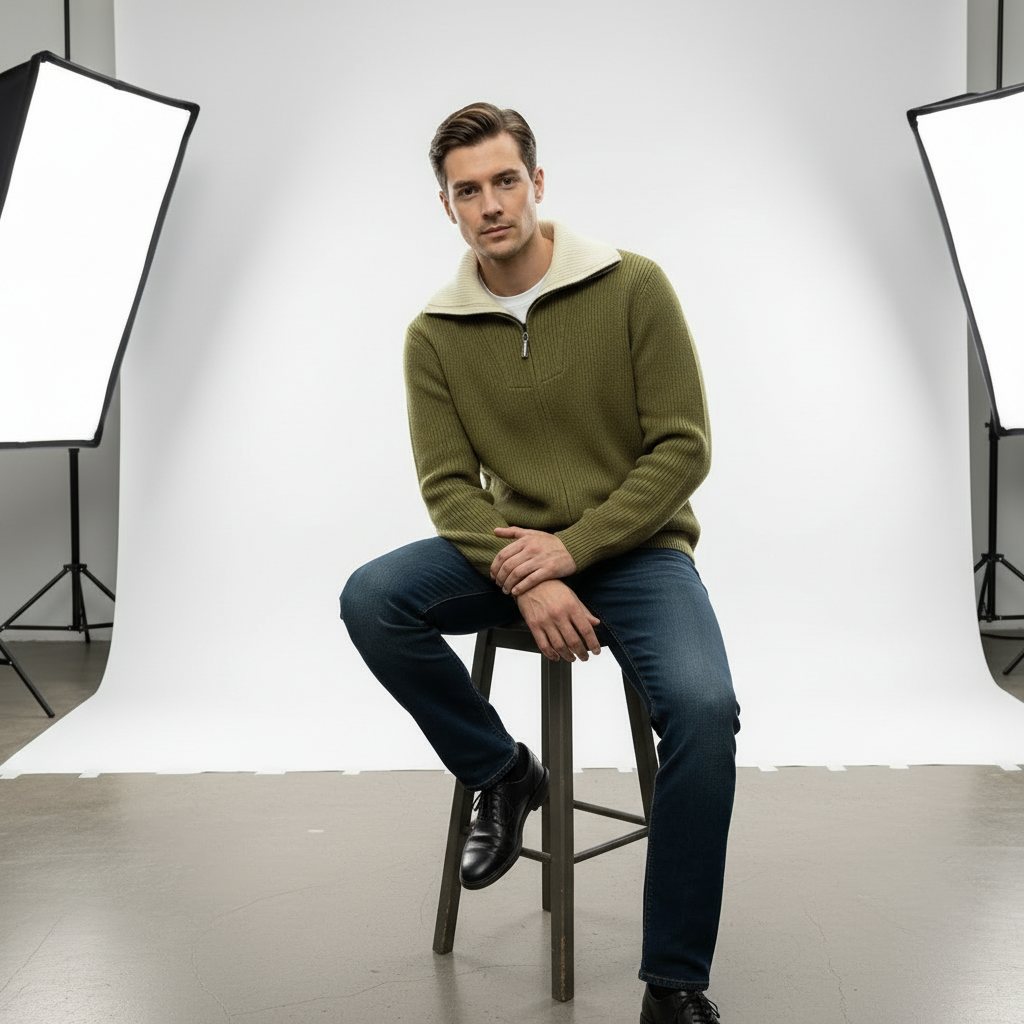 Maglione Otto | Mezza Zip Casual | Invernale