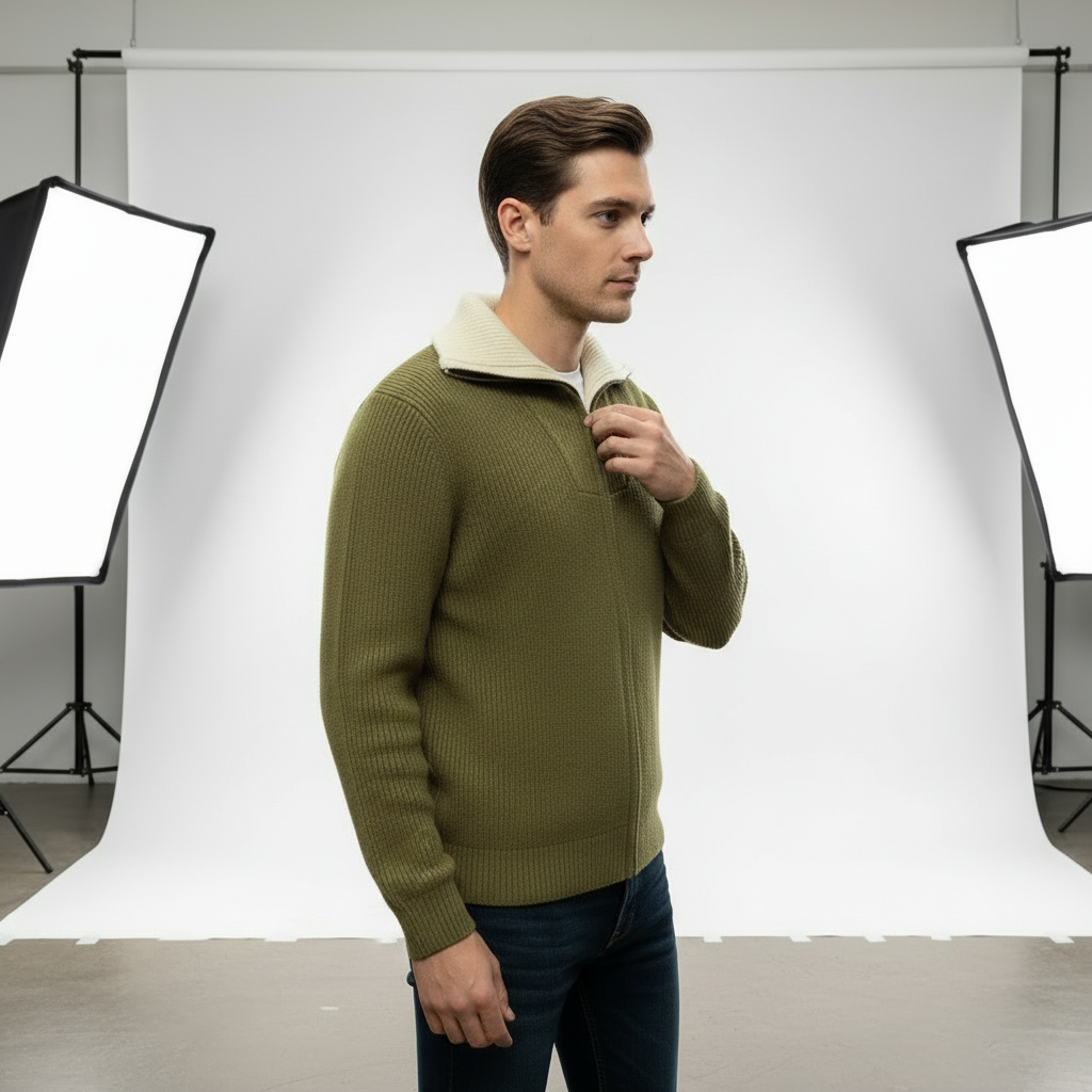 Maglione Otto | Mezza Zip Casual | Invernale