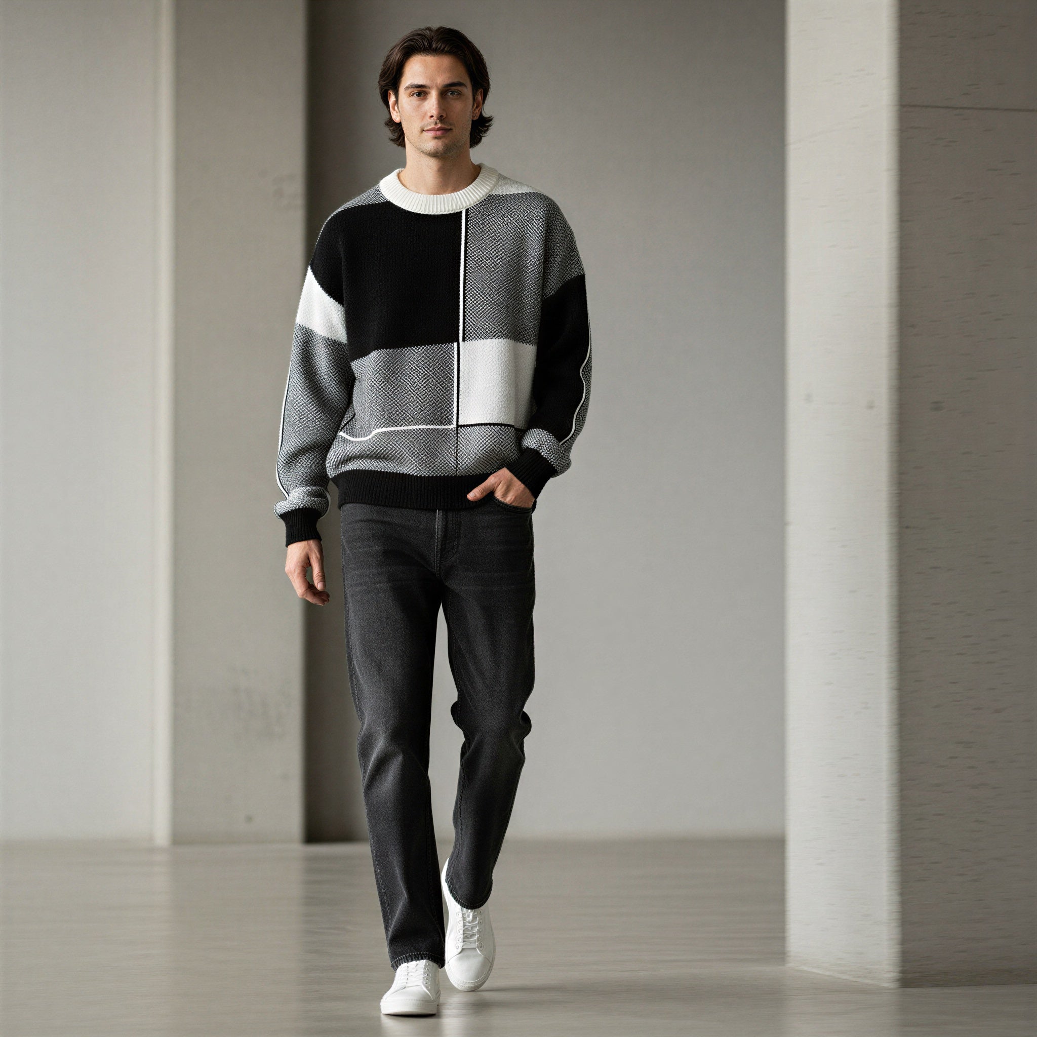 Maglione Geometrico | Stile Contemporaneo | Autunno/Inverno