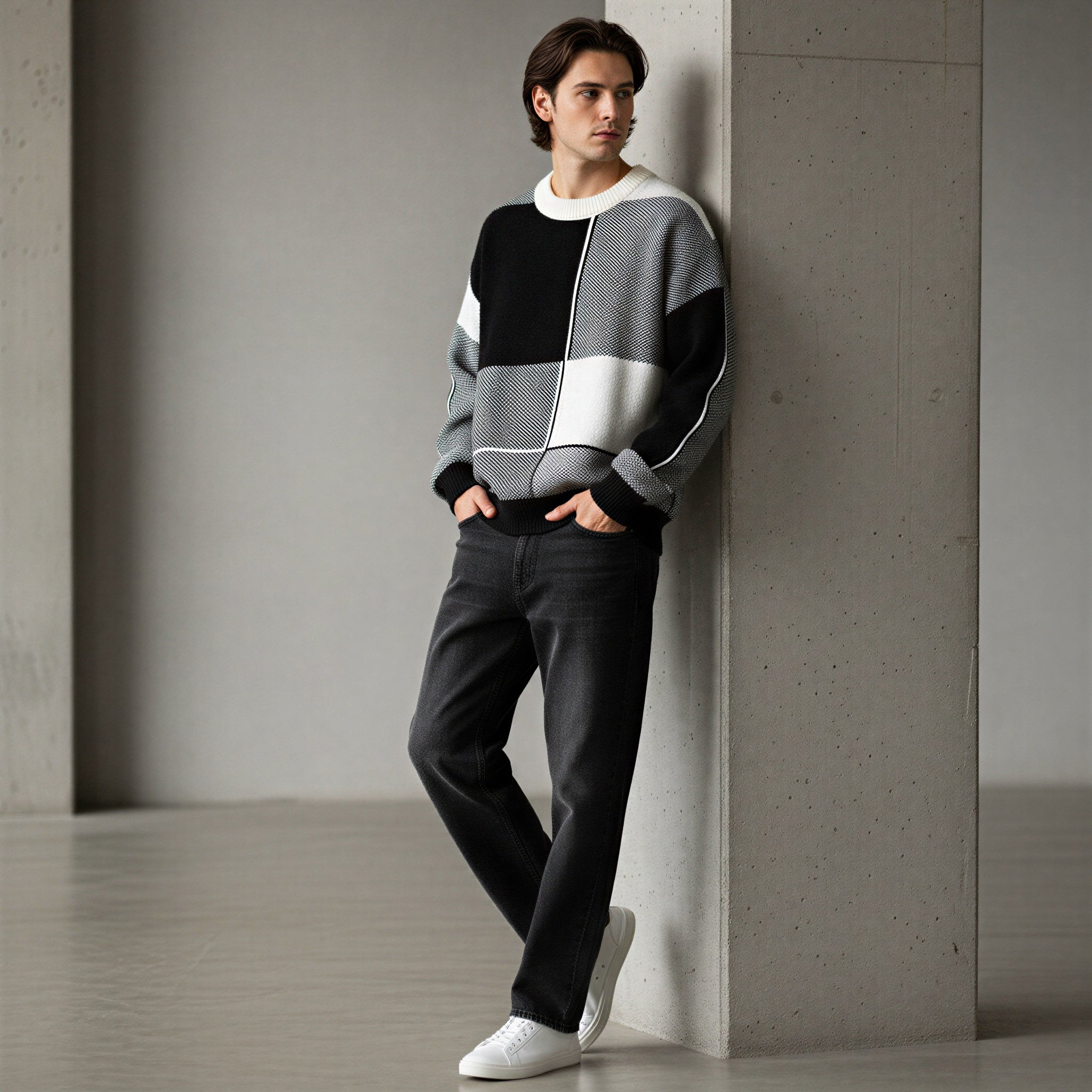 Maglione Geometrico | Stile Contemporaneo | Autunno/Inverno