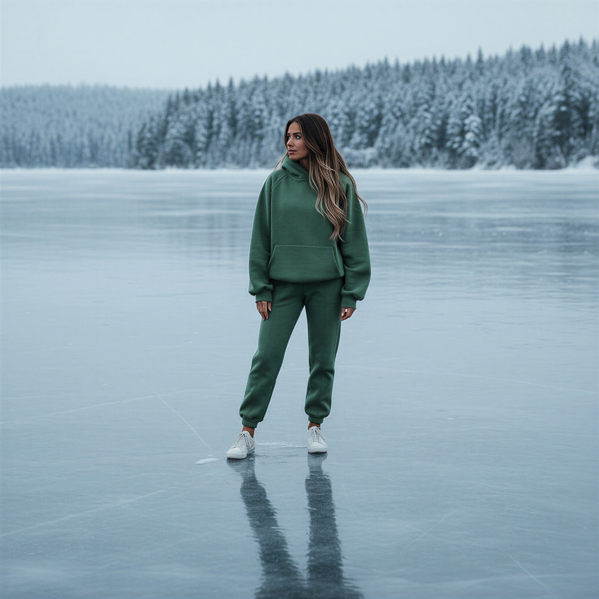 Completo Lounge Chic | Felpa con Cappuccio e Jogger | Casual Chic