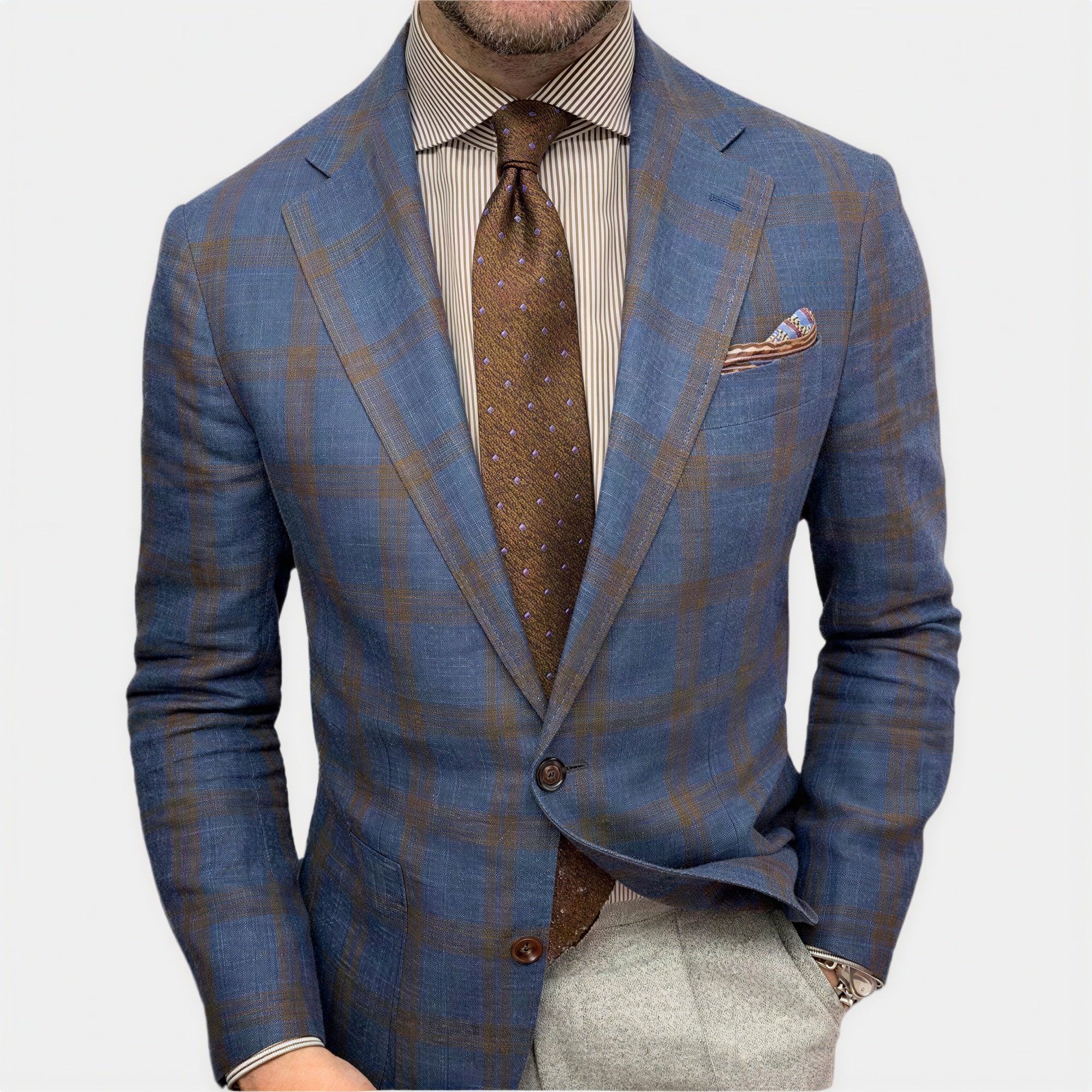 Blazer Uomo | Classico Trama Ricca | Business Casual