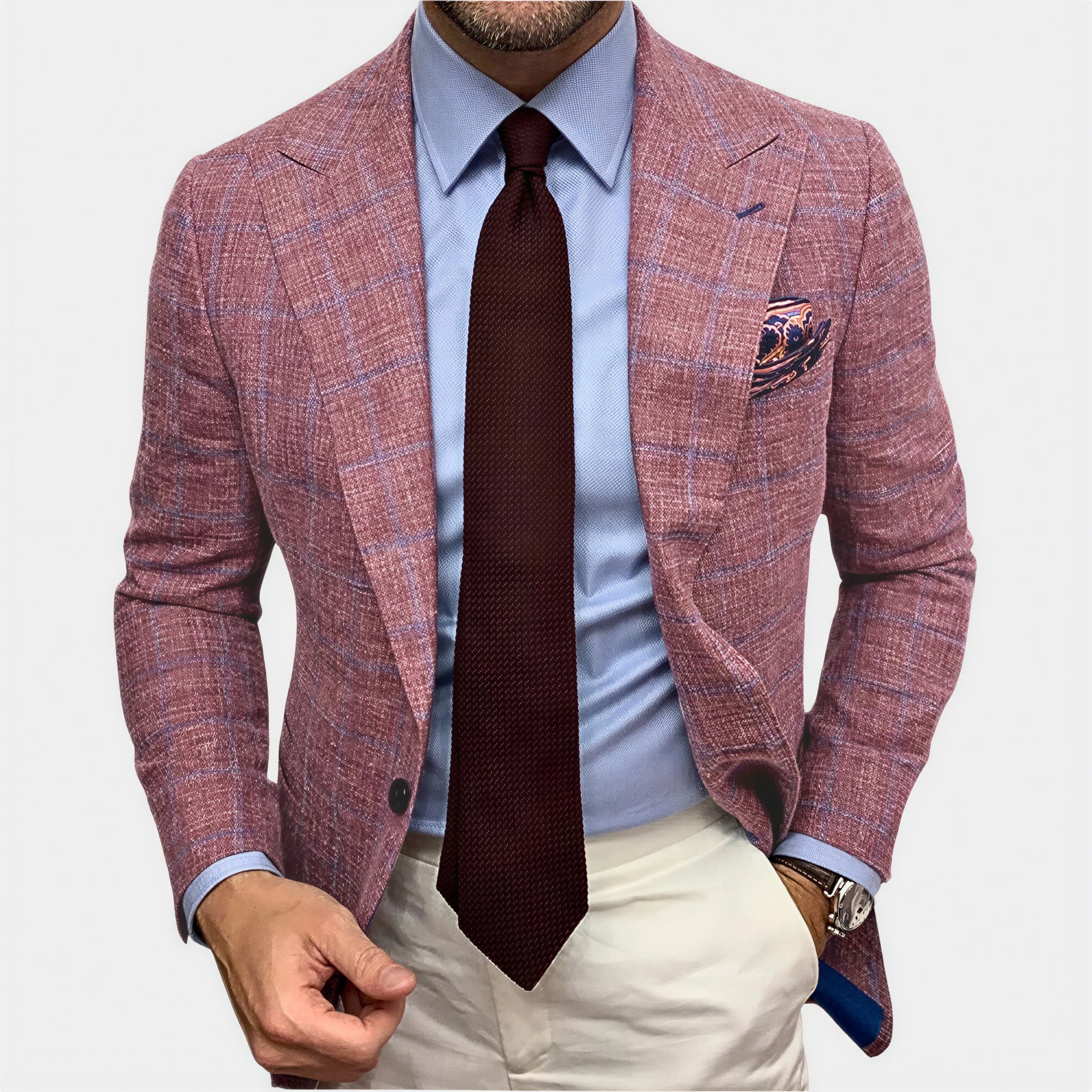 Blazer Uomo | Classico Trama Ricca | Business Casual